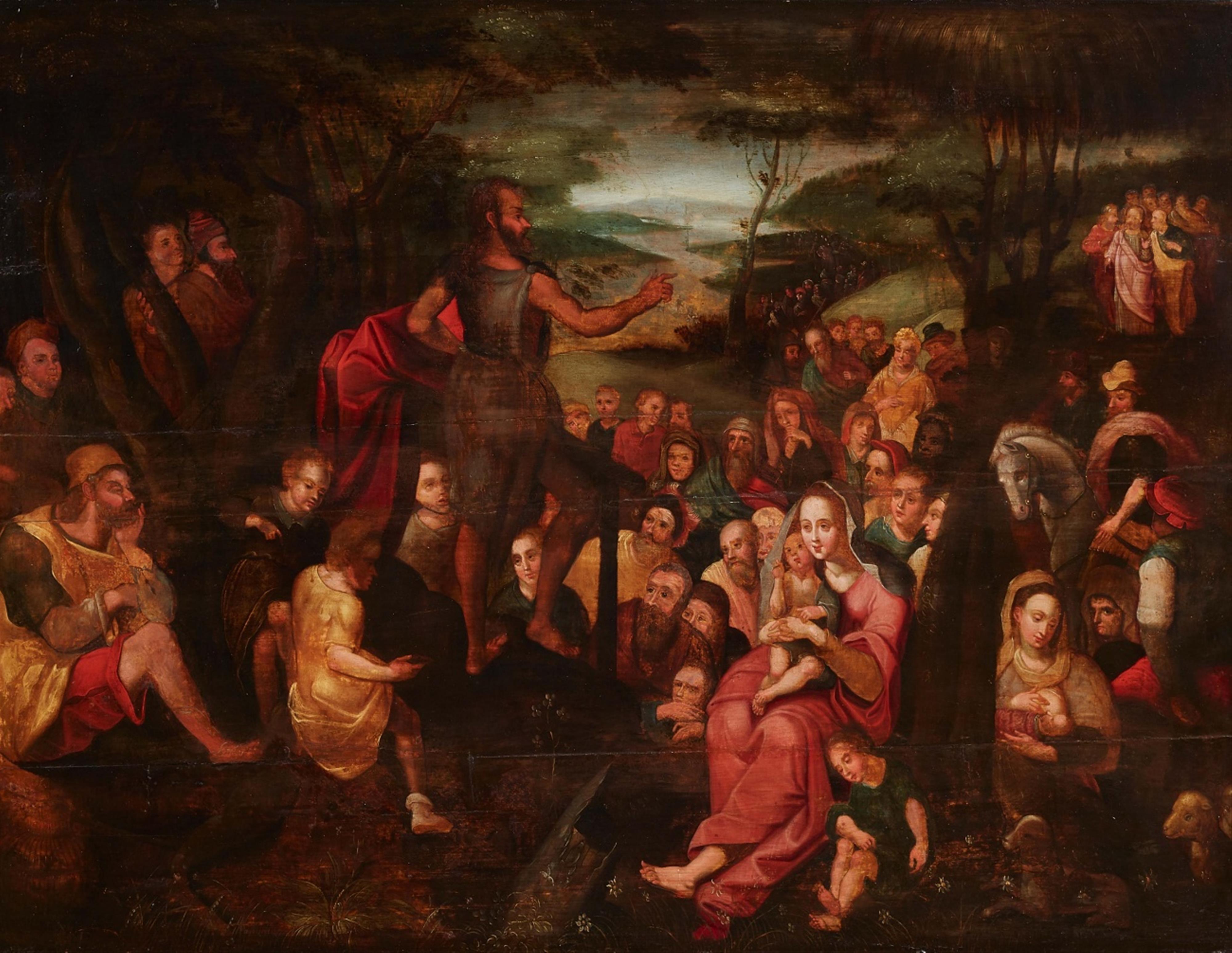 Flemish School 17th century - John the Baptist Preaching - image-1