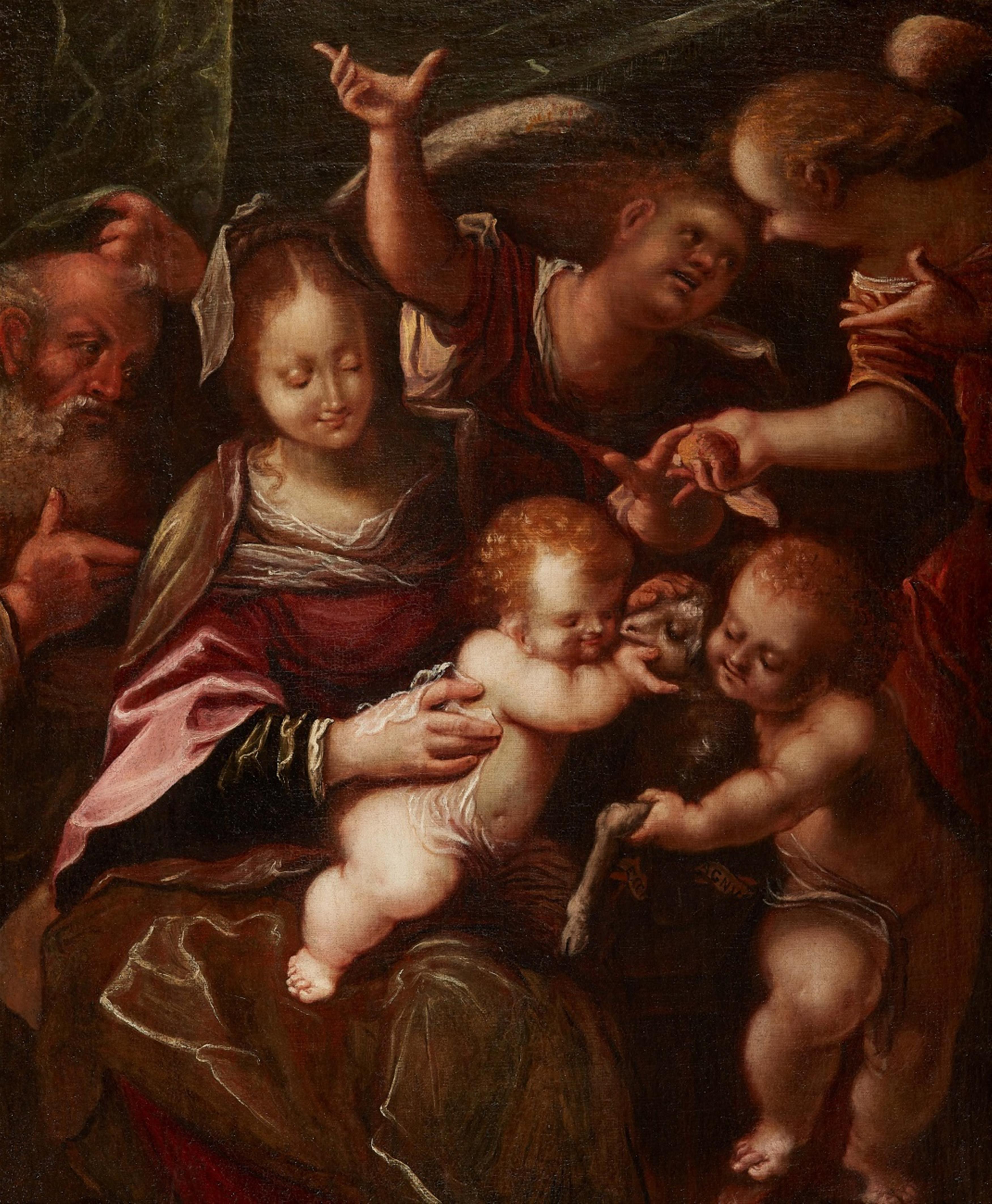 Prager Meister um 1600 - Heilige Familie mit dem Johannesknaben - image-1
