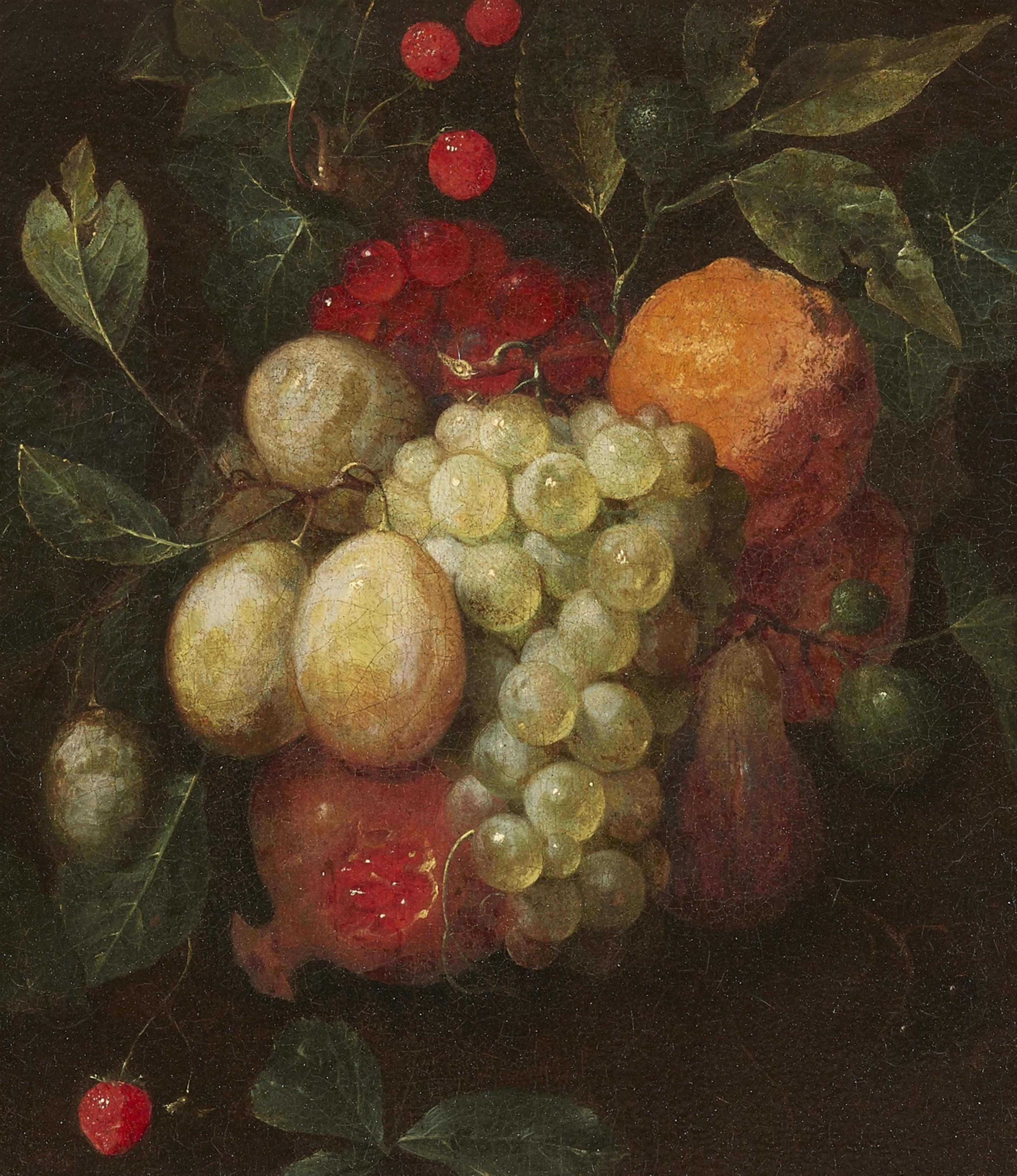 Joris van Son, circle of - Two Still Lifes with Fruit Garlands - image-2
