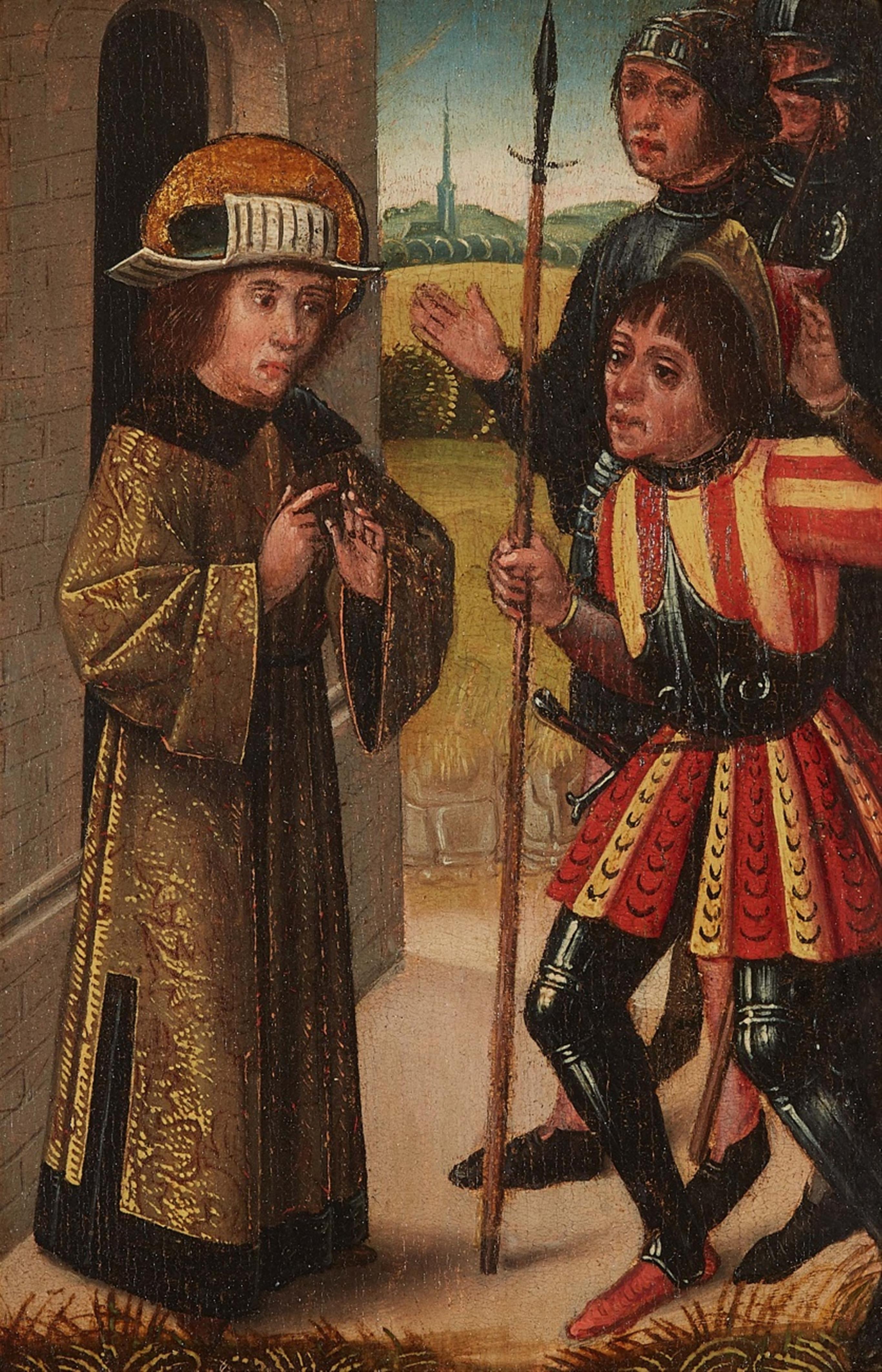 Südwestdeutscher Meister um 1500 - Drei Szenen aus dem Leben Hiobs - image-1