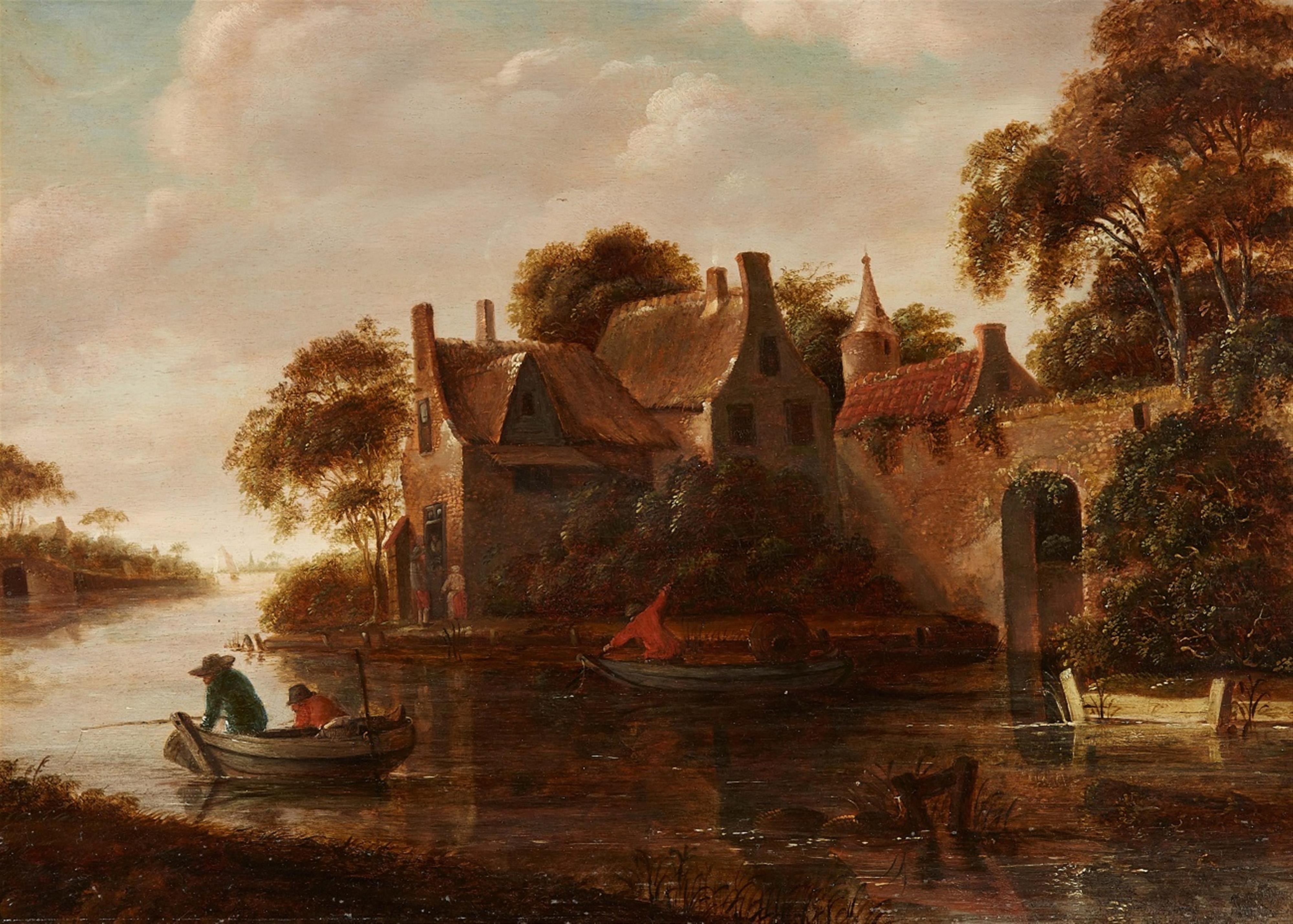 Roelof van Vries - Village by a River - image-1