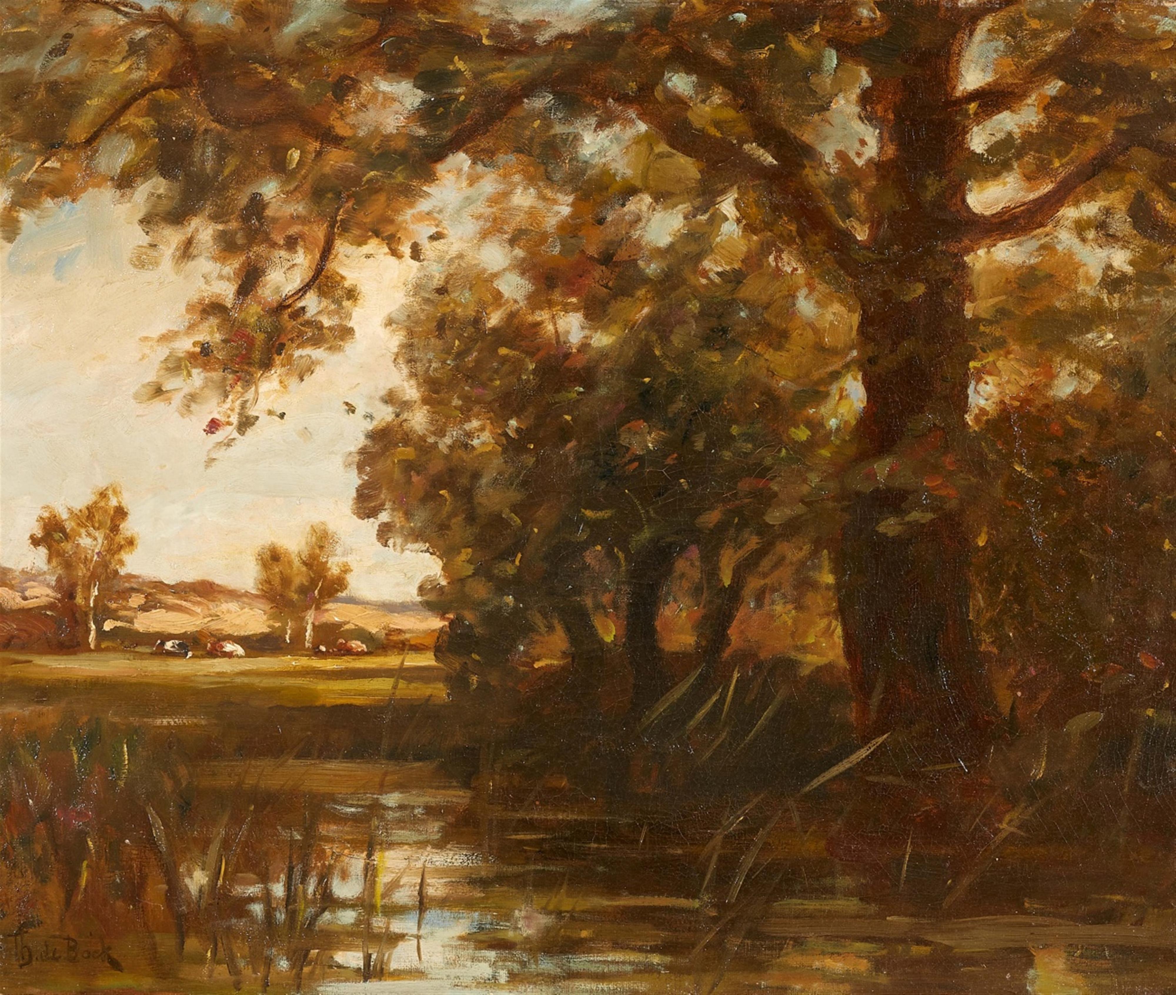 Theophile de Bock - Landscape with a Pond - image-1