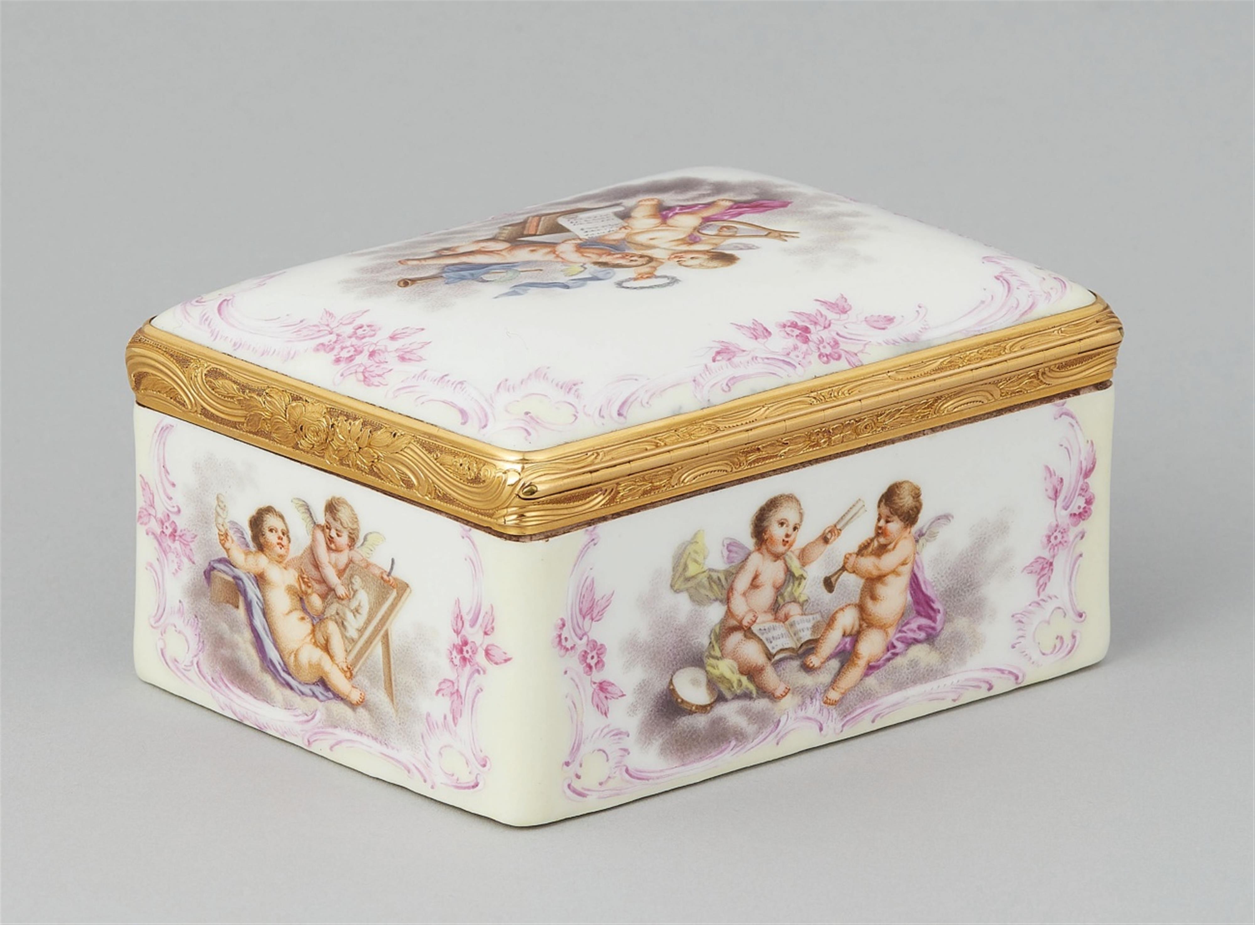 A porcelain snuff box with allegories of the arts and a portrait of Friedrich II - image-2