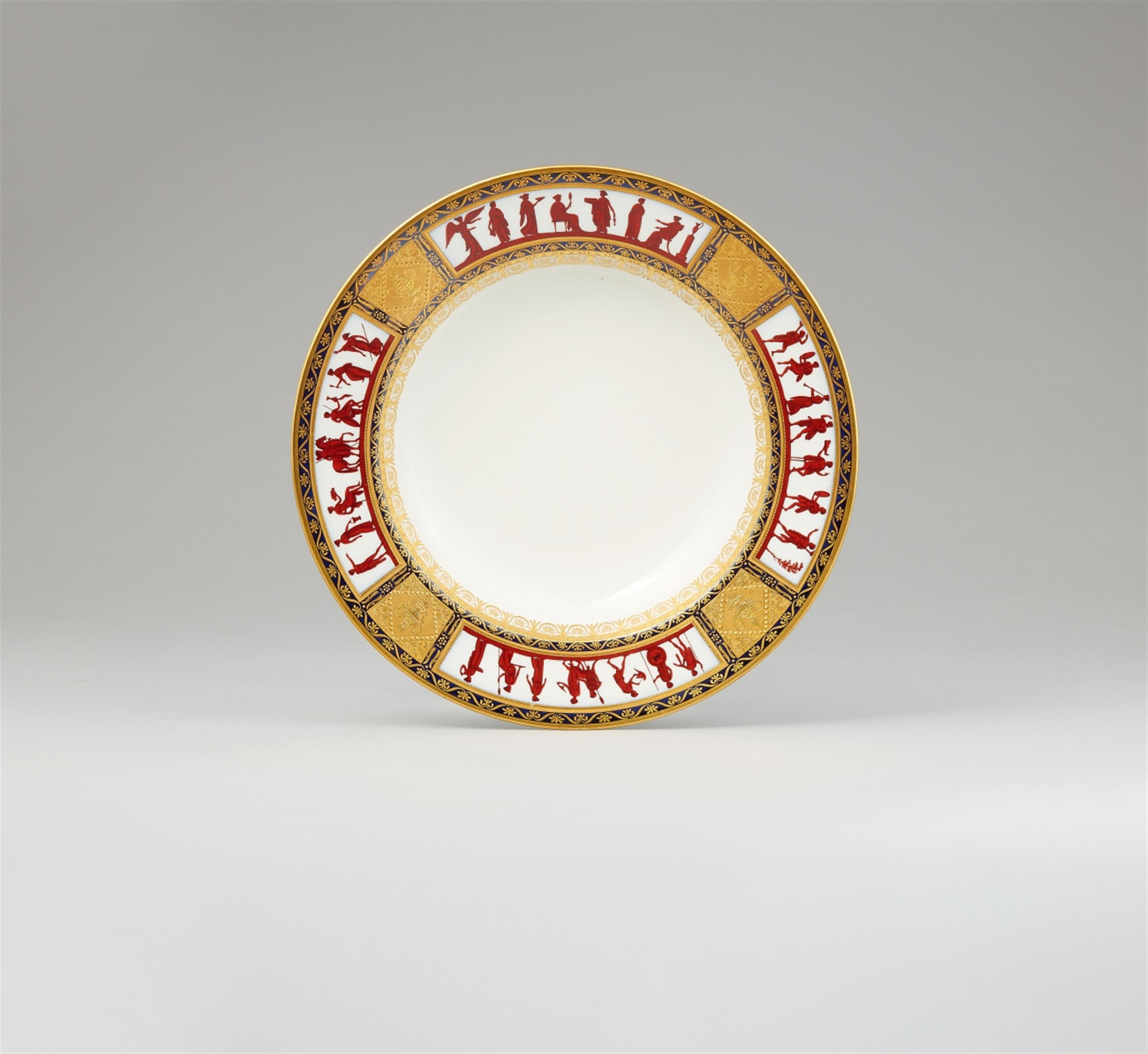 A Vienna porcelain dinner plate with motifs after Raphael - image-1