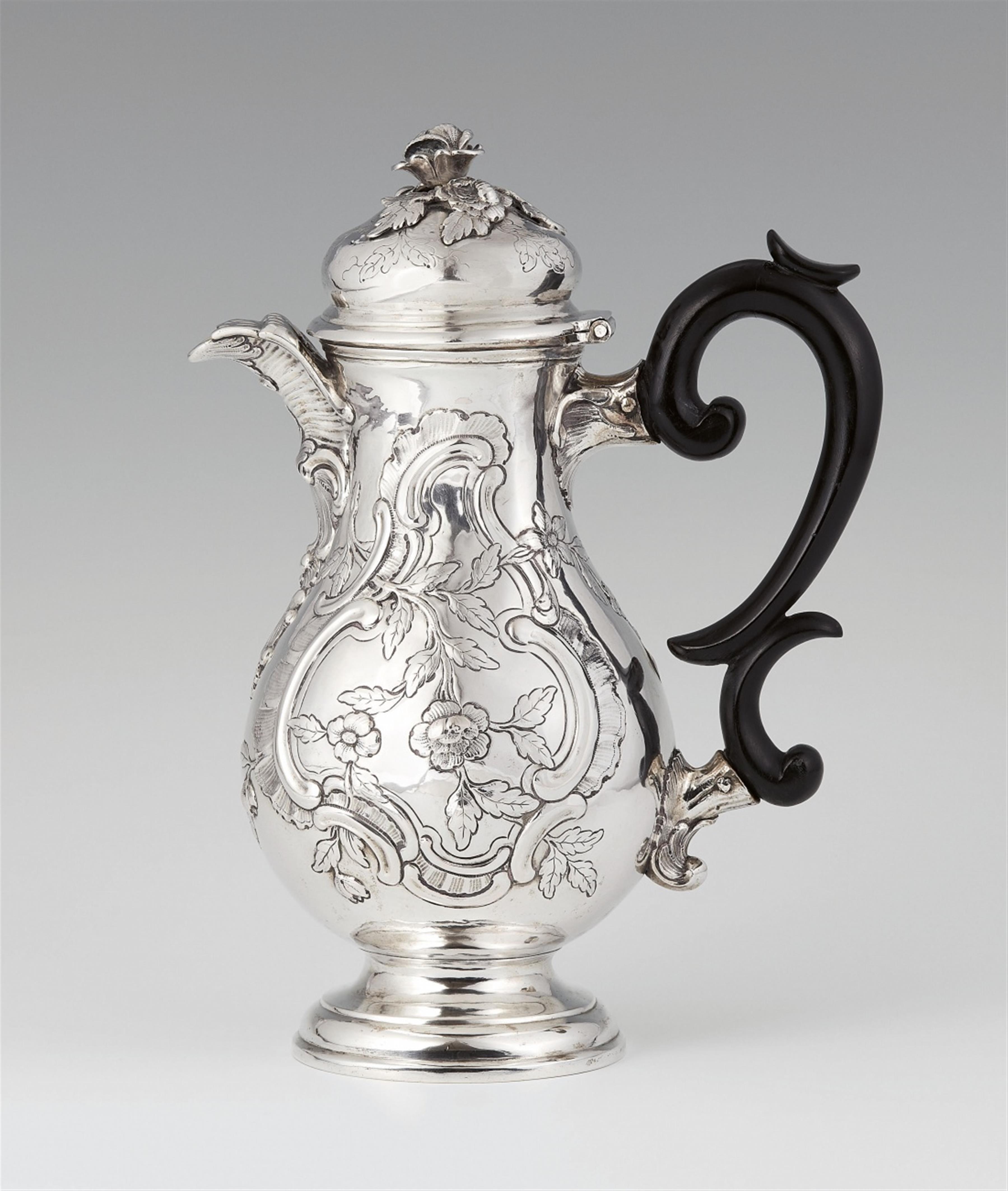 A Frederician silver coffee pot - image-1