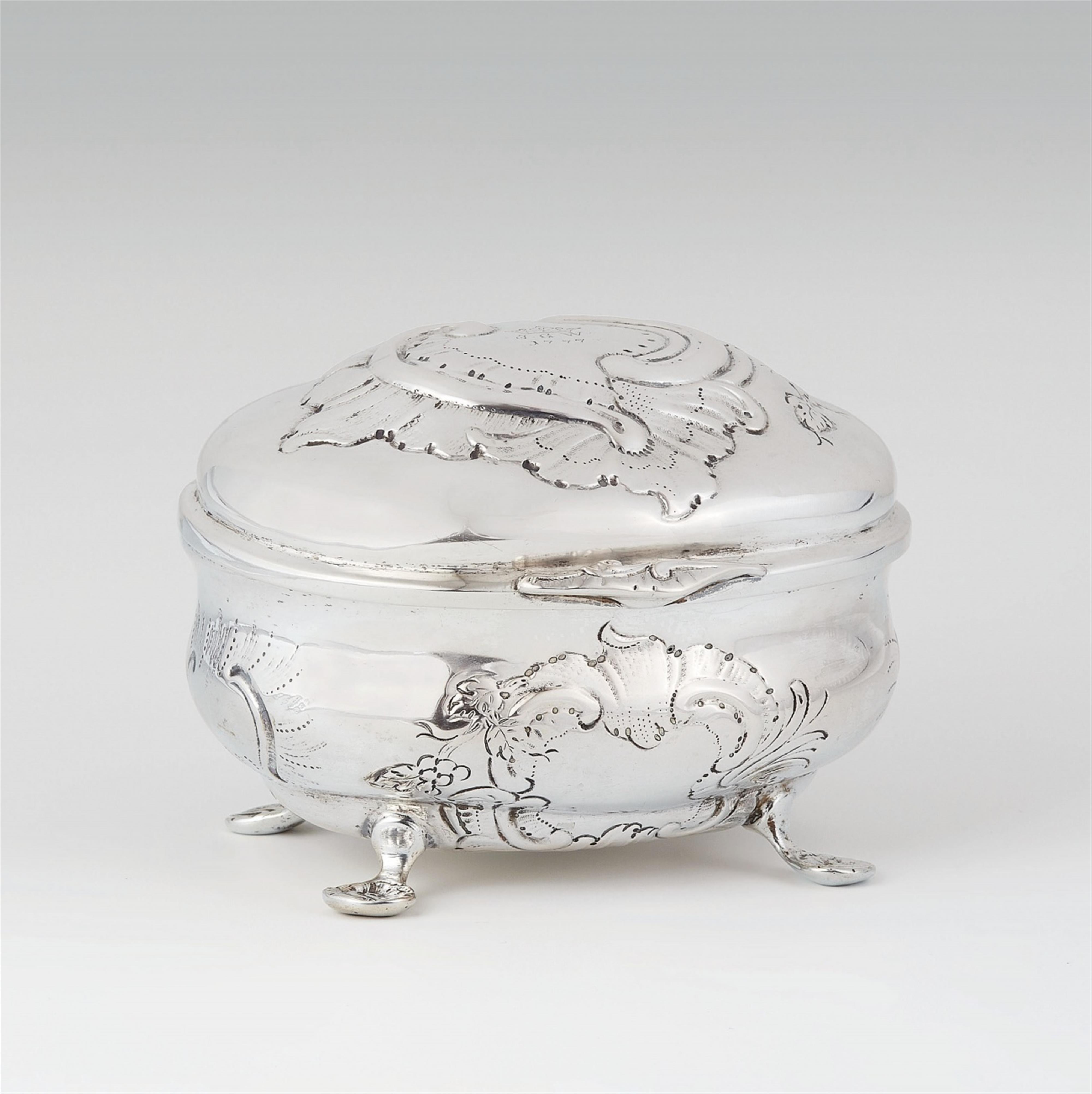 A Rococo silver sugar box - image-1