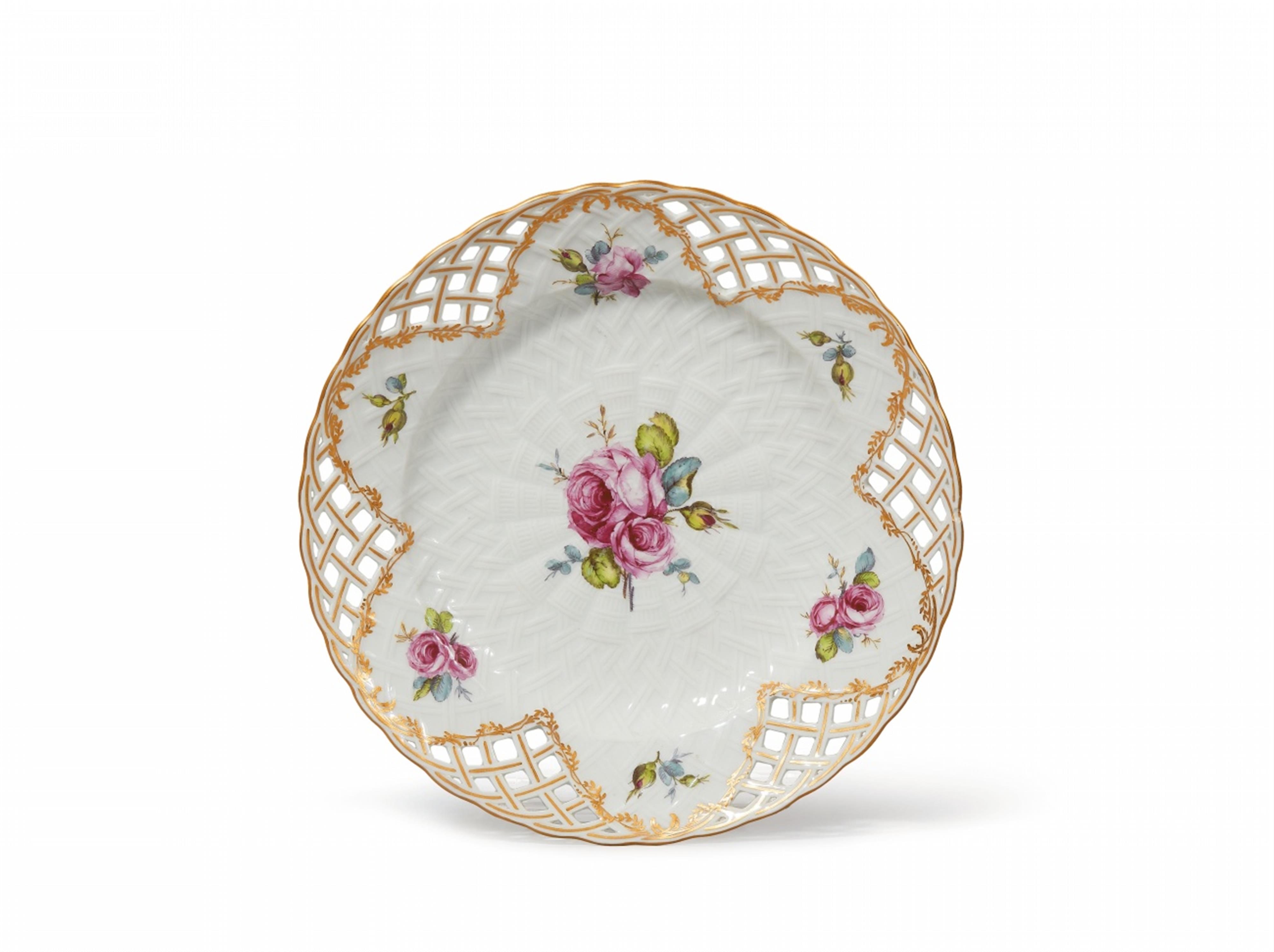 A Berlin KPM porcelain dessert plate from a dinner service made for Wilhelmine von Preußen - image-1