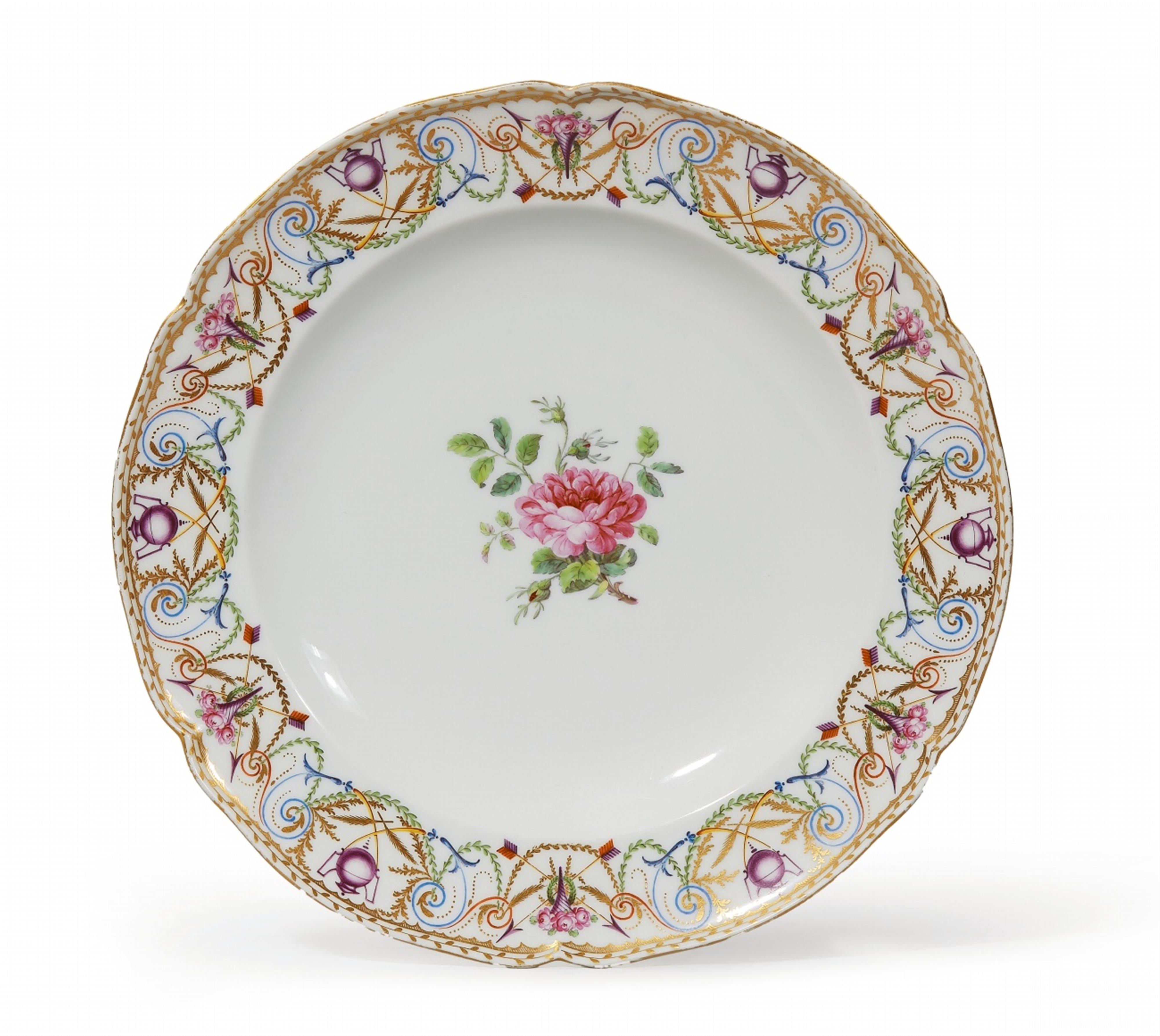 A Berlin KPM porcelain plate from the dinner service for Princess Ferdinand - image-1