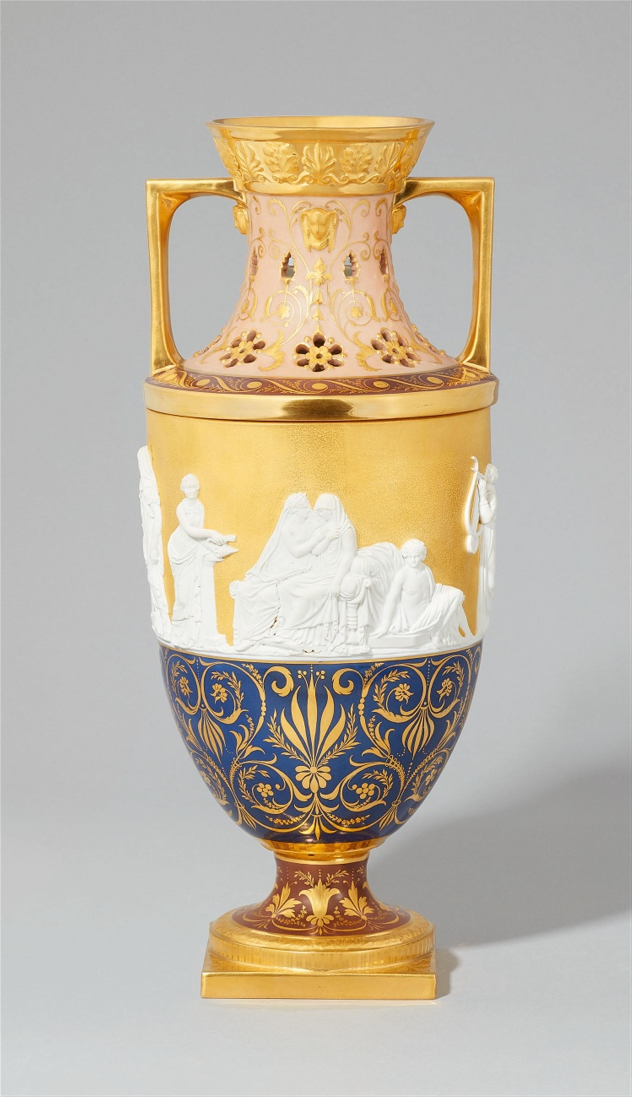 A Berlin KPM porcelain night light formed as a vase - image-2