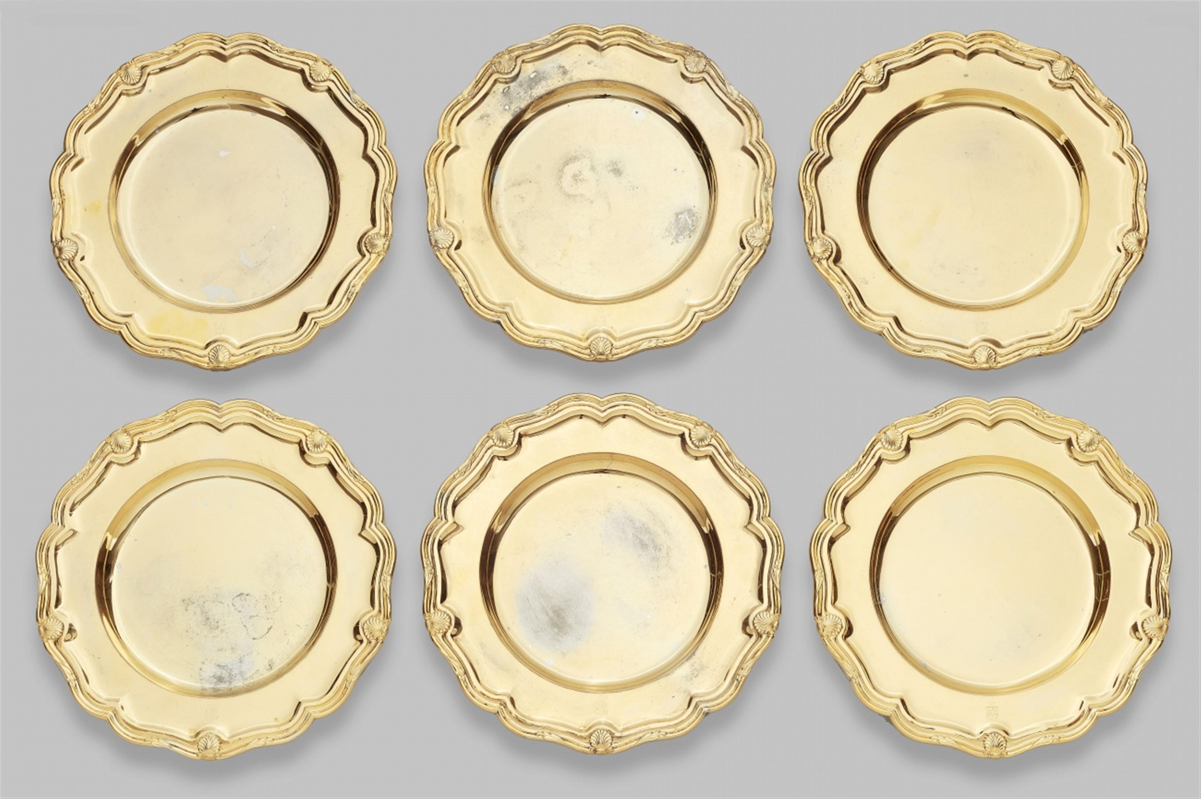 12 Berlin silver gilt plates made for the Grand Dukes of Mecklenburg-Schwerin - image-3