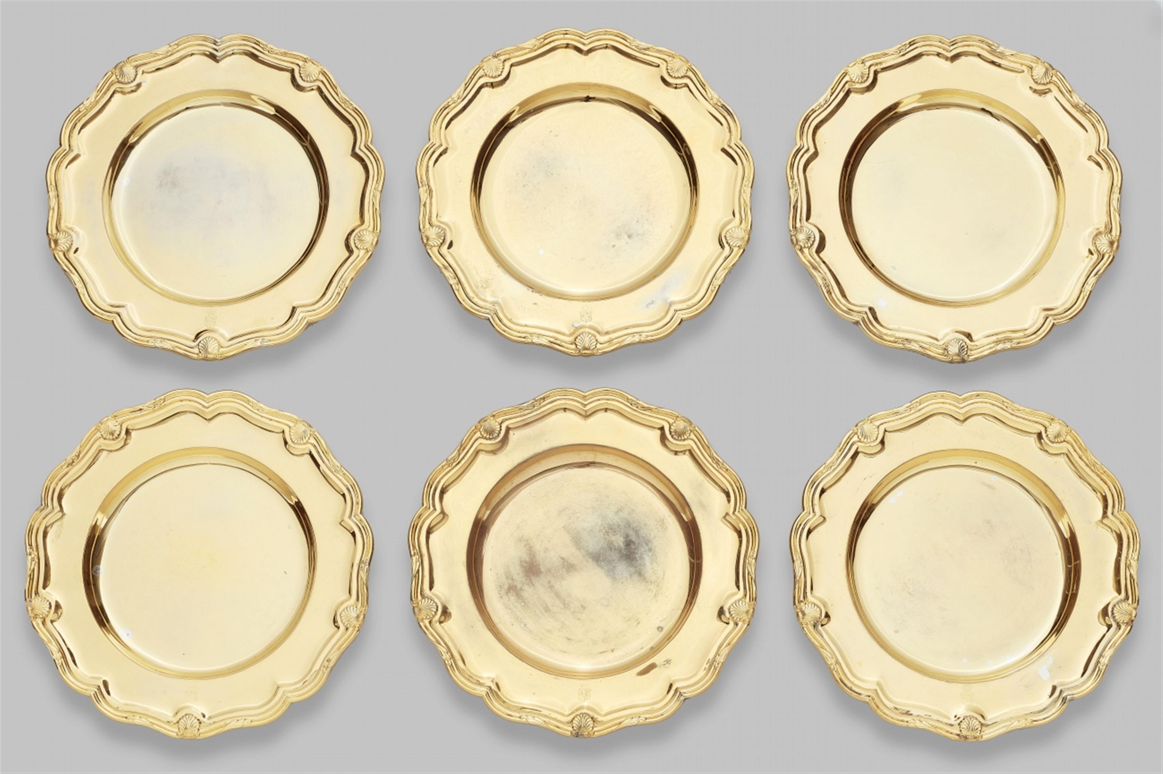 12 Berlin silver gilt plates made for the Grand Dukes of Mecklenburg-Schwerin - image-4