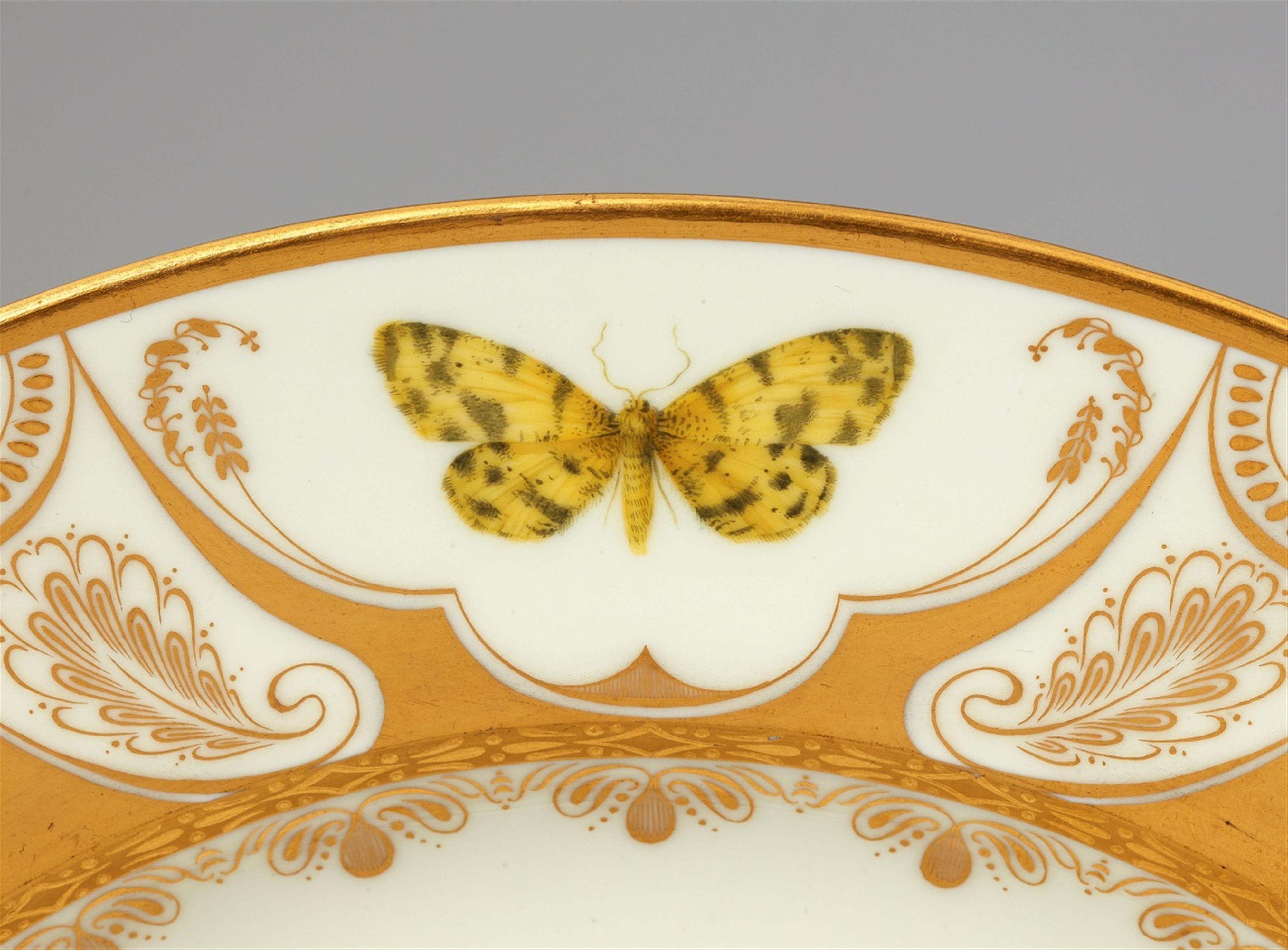 A Vienna porcelain plate with butterflies - image-3