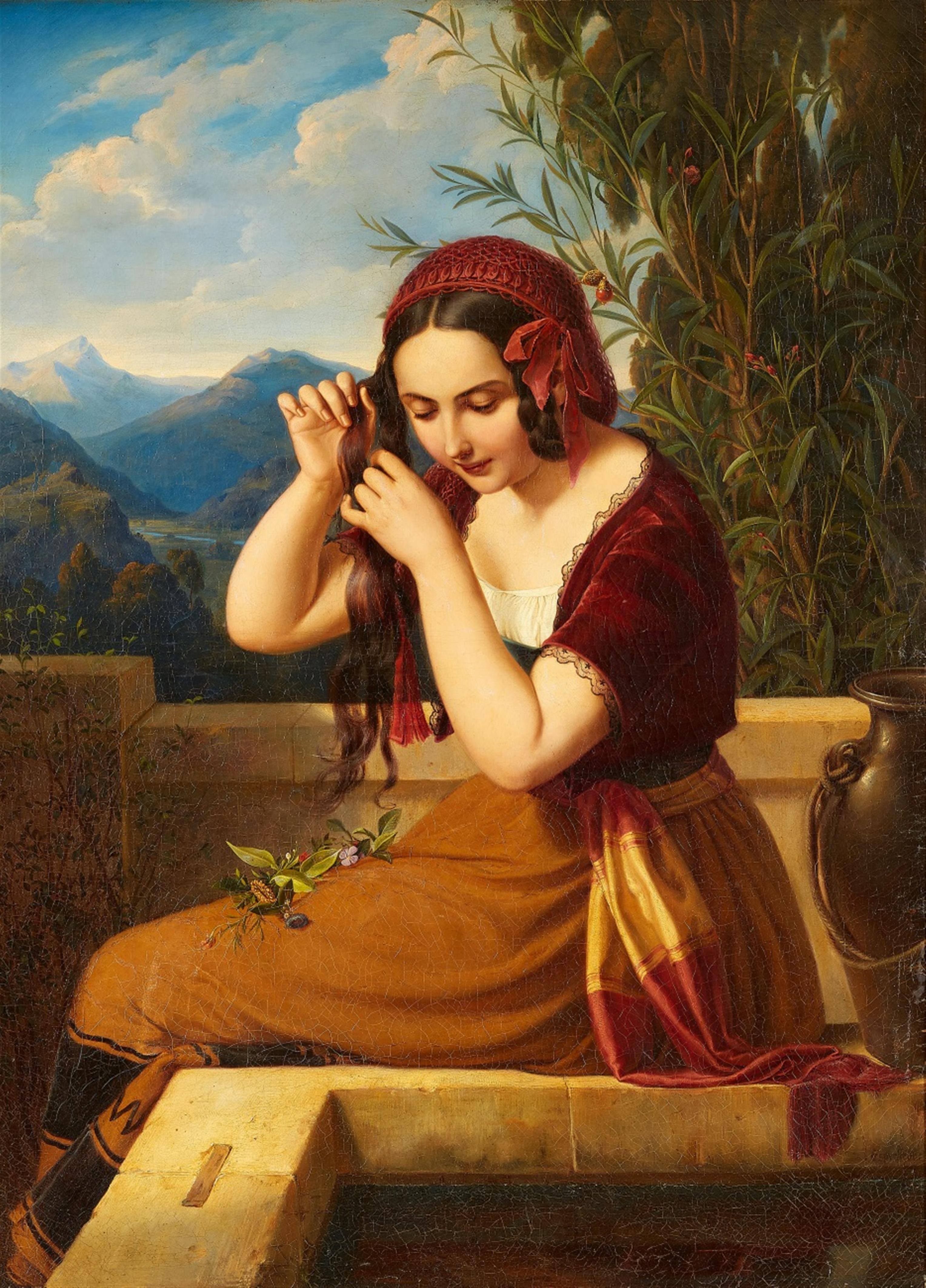 August Wilhelm Esperstedt - Young Woman by a Well - image-1