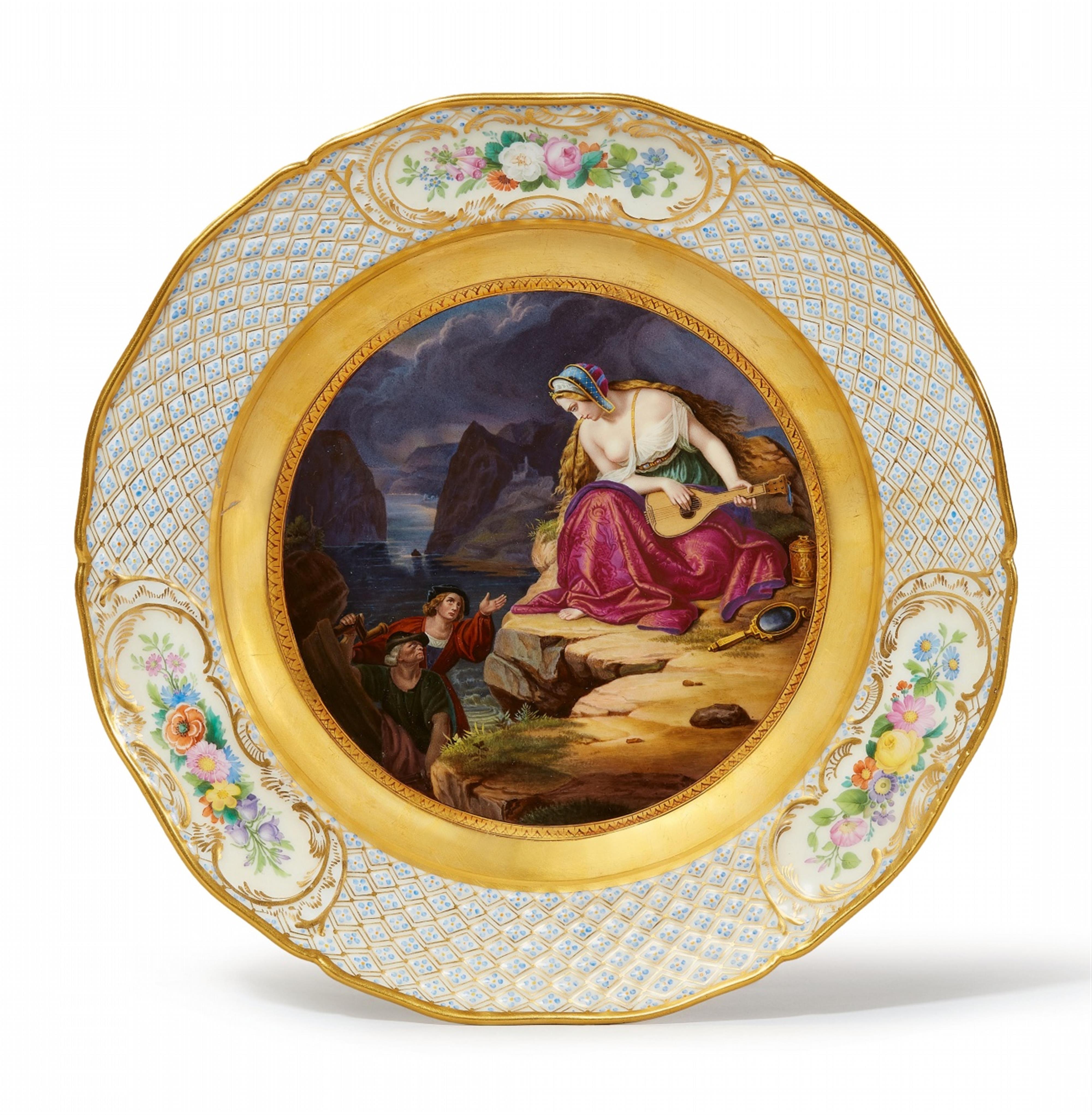 A Berlin KPM porcelain plate with the Loreley - image-1