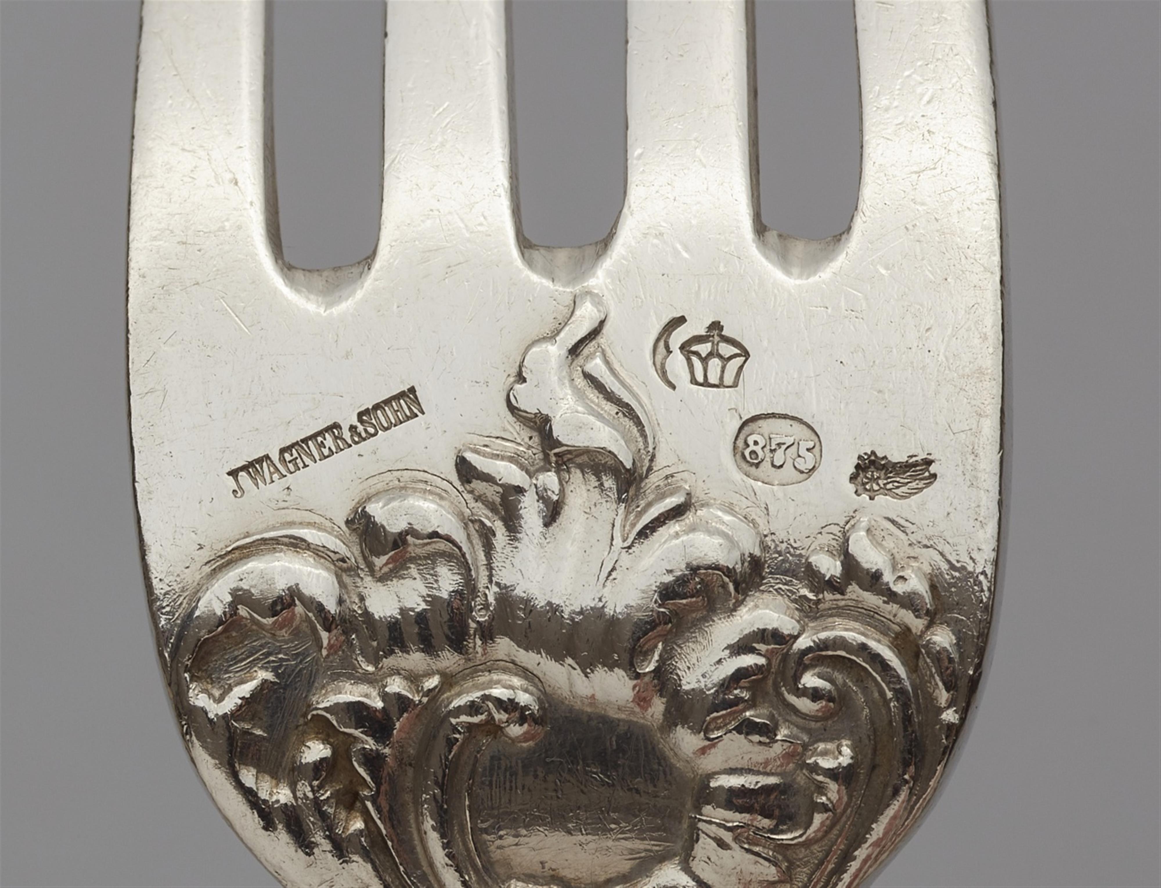 12 Berlin silver forks made for Emperor Wilhelm II - image-4