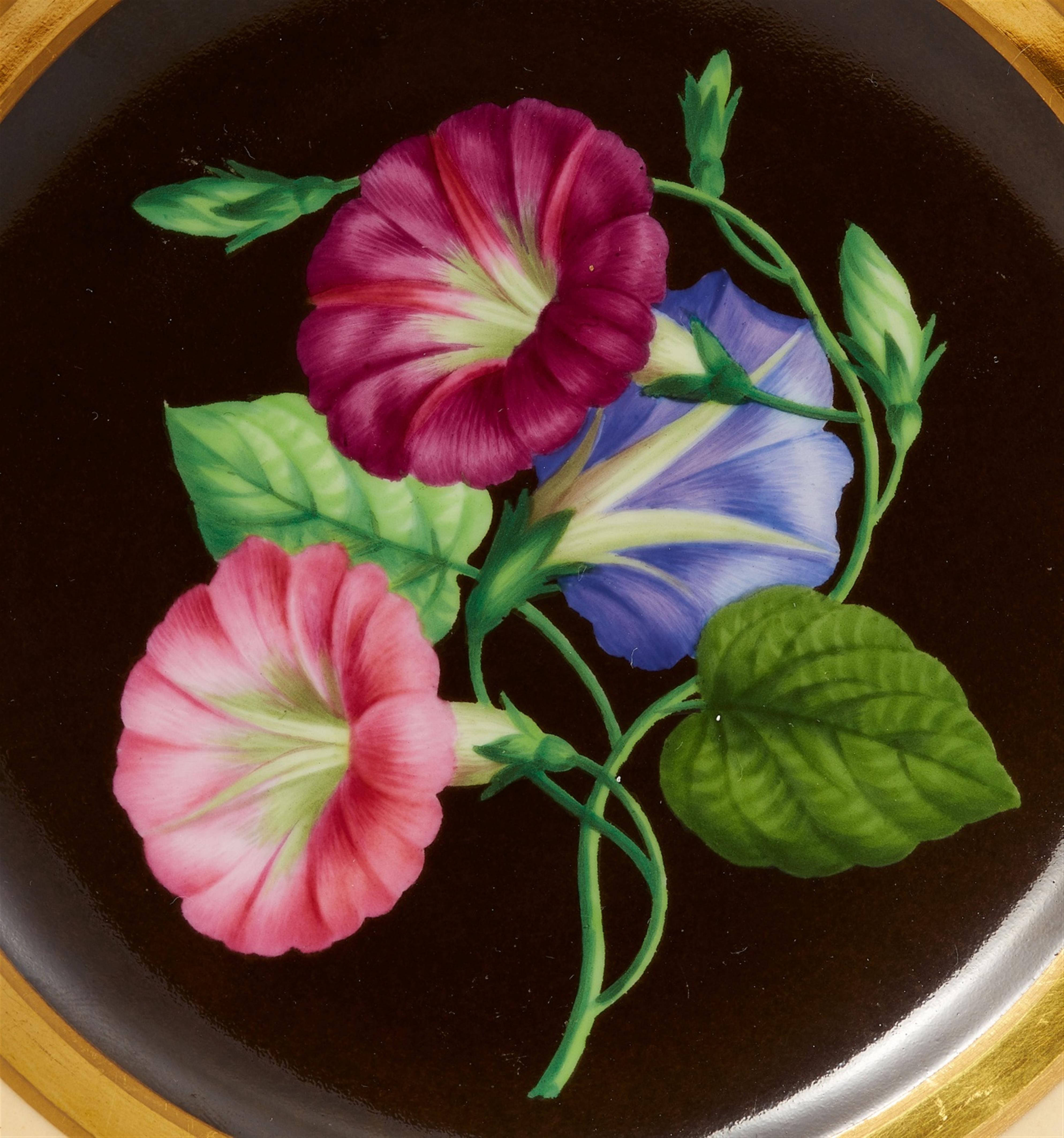 Seven Vienna porcelain dessert plates with botanical motifs - image-2