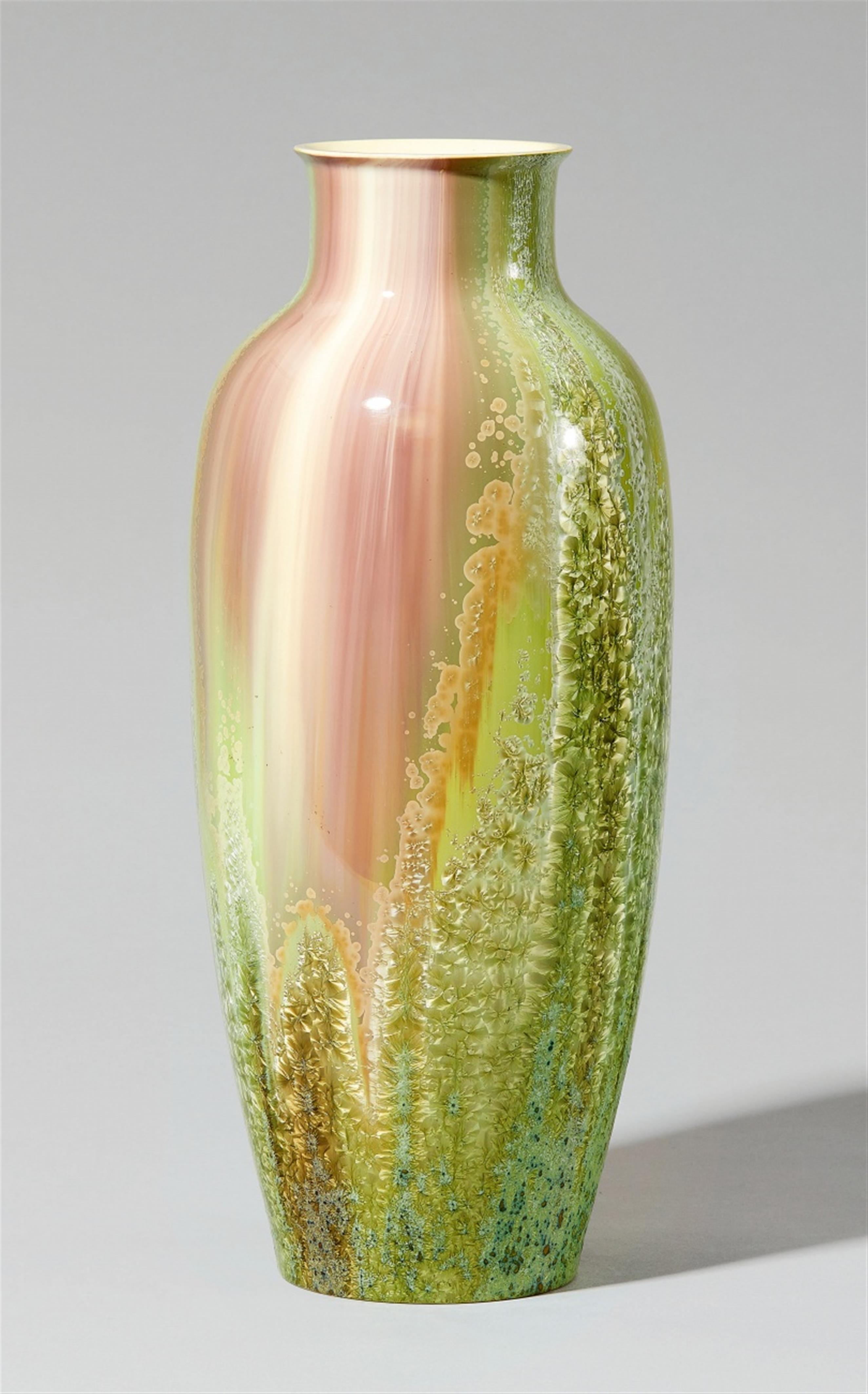 A Berlin KPM porcelain vase with crystal glaze - image-1