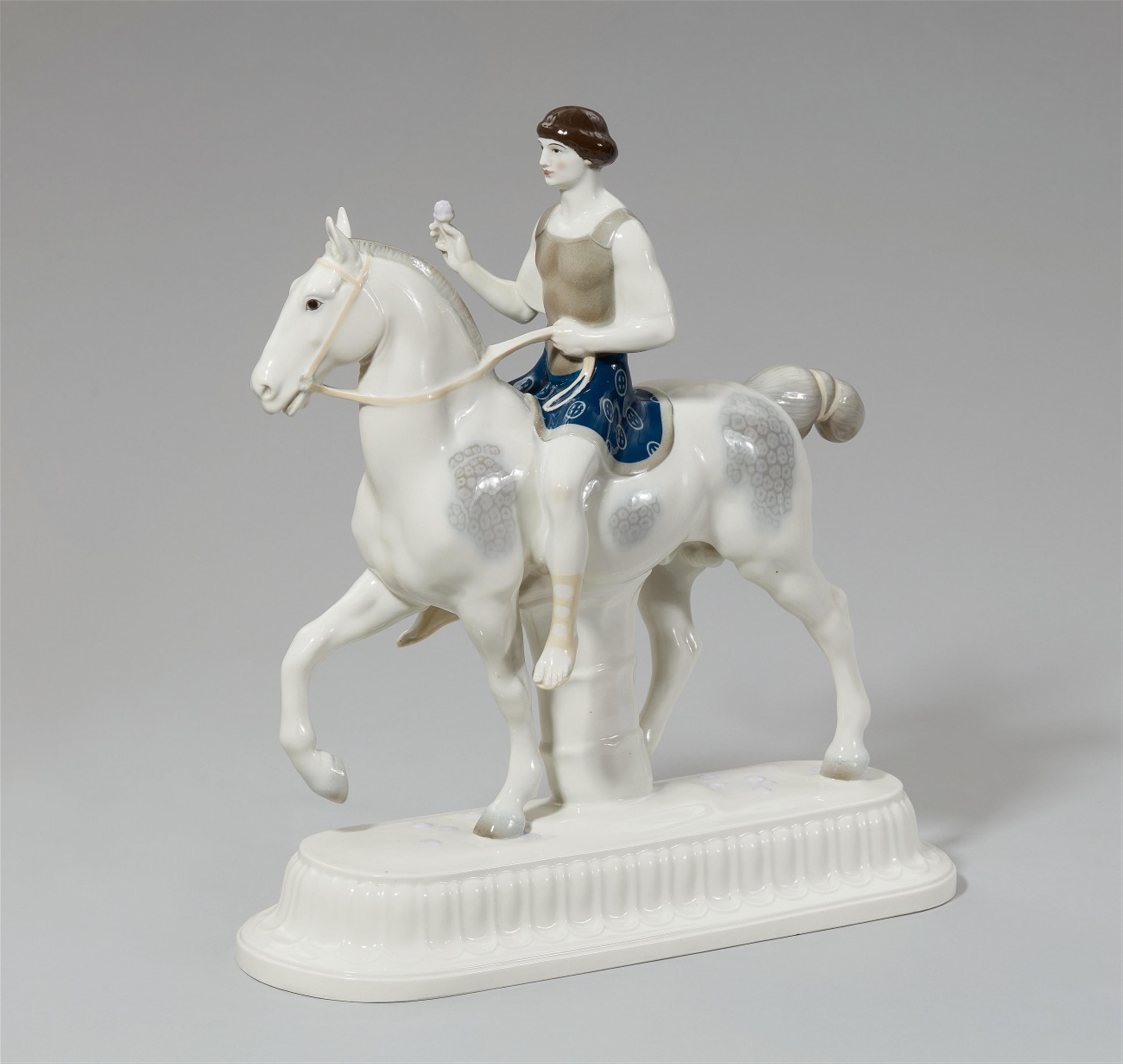 A Berlin KPM porcelain figure of the bridgegroom as a Roman soldier - image-1