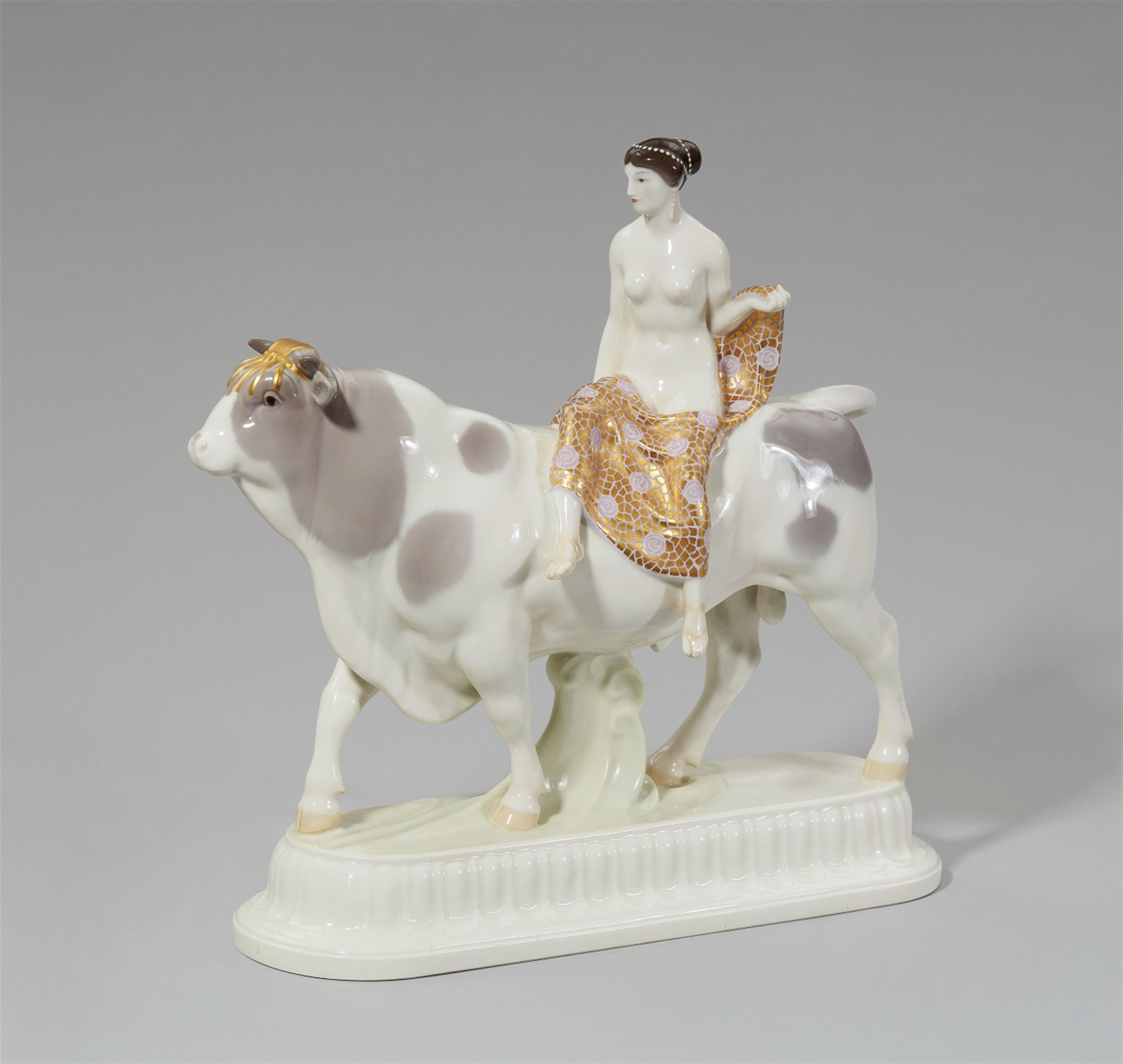 A Berlin KPM porcelain model of the bride as Europa on the bull - image-1