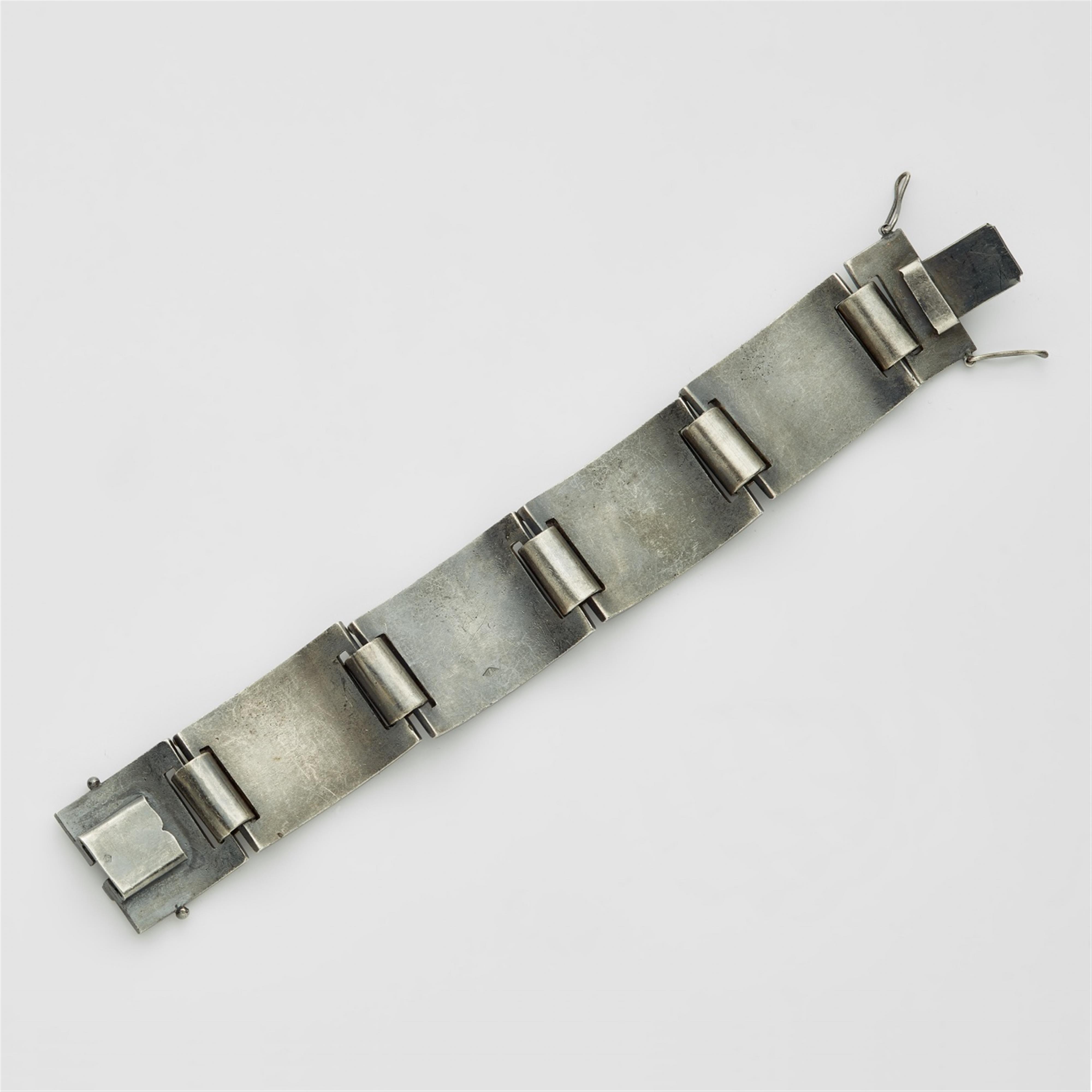 A silver and gold Art Deco bracelet - image-2