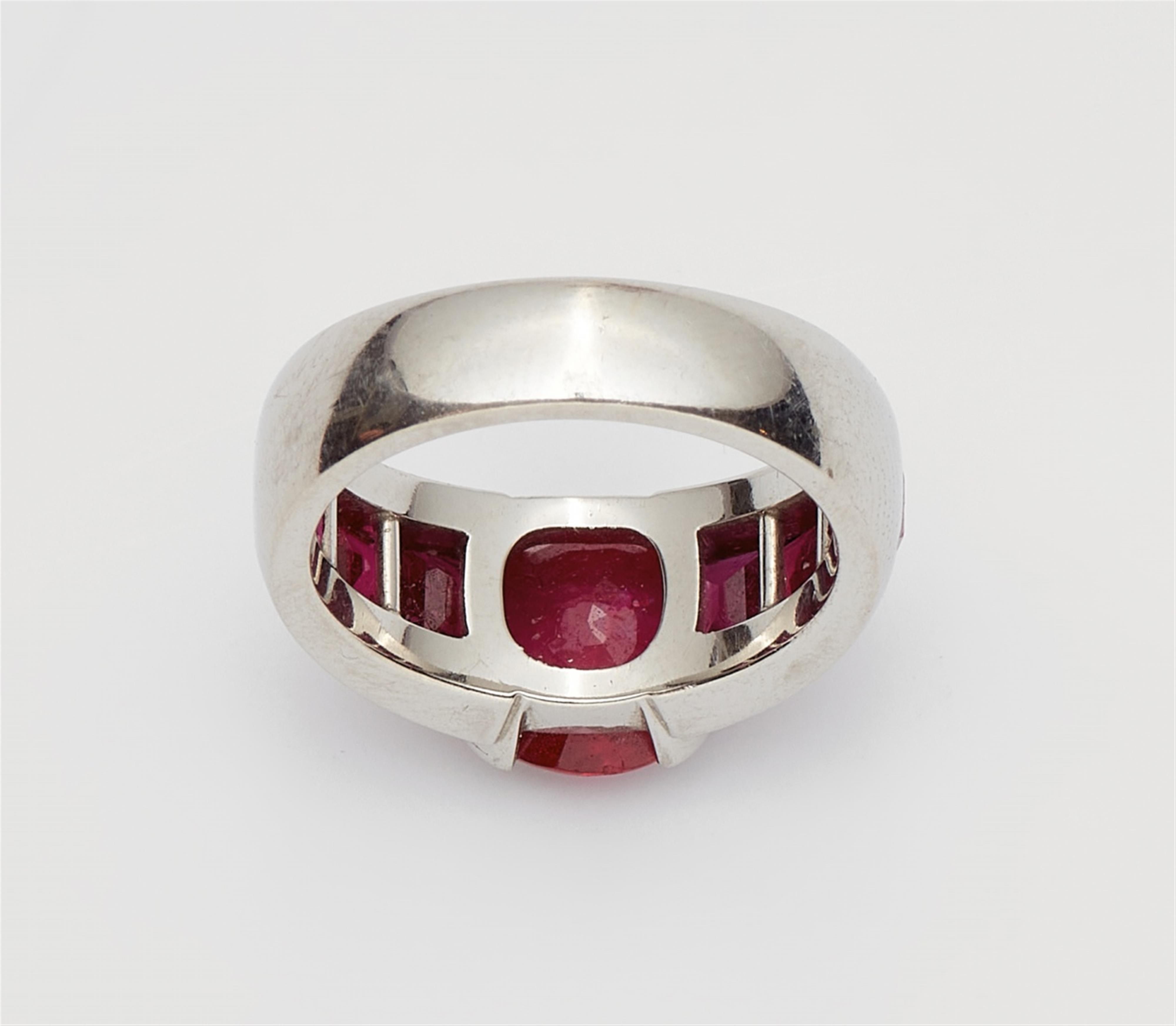 A platinum and ruby ring - image-3