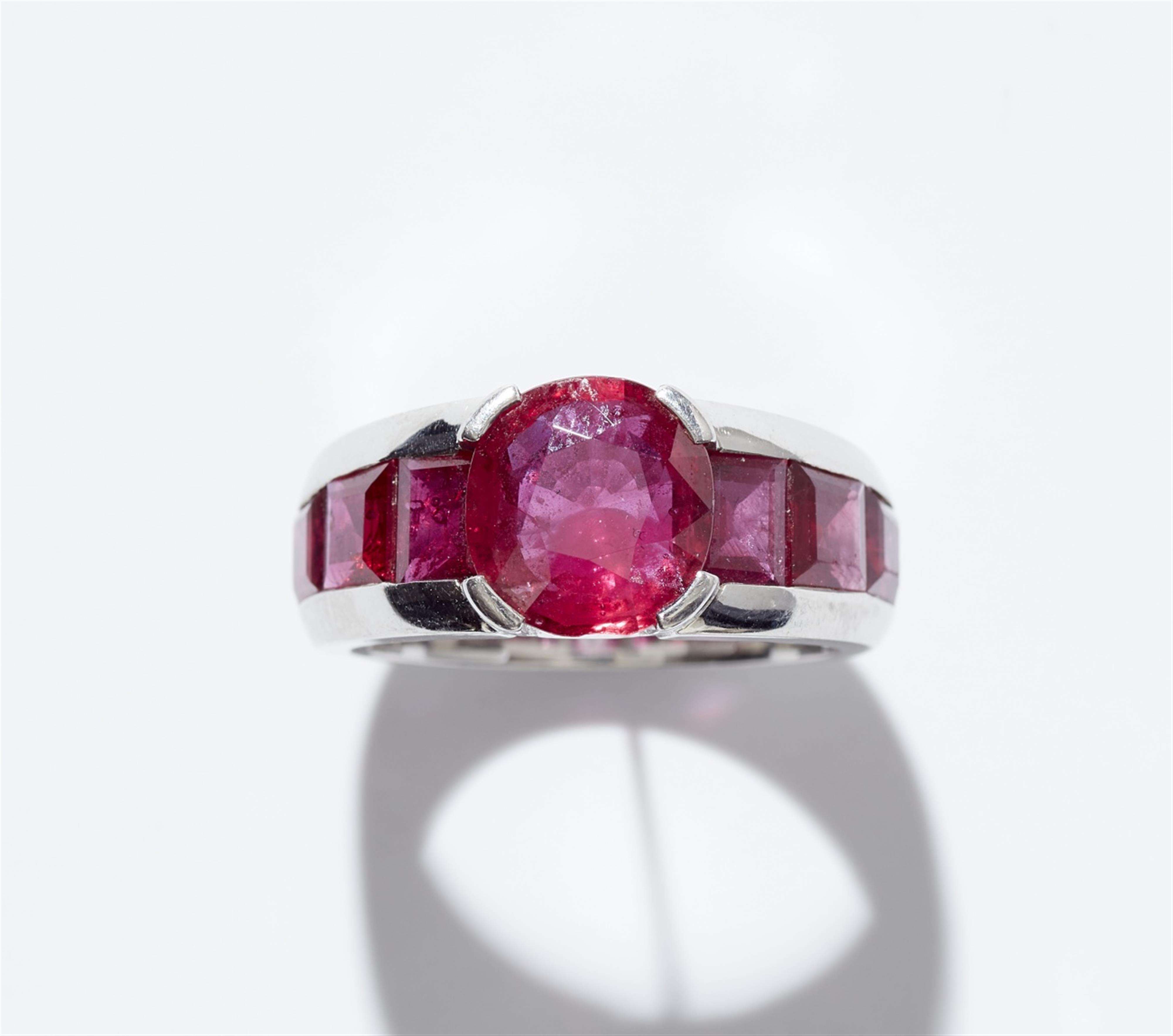 A platinum and ruby ring - image-5