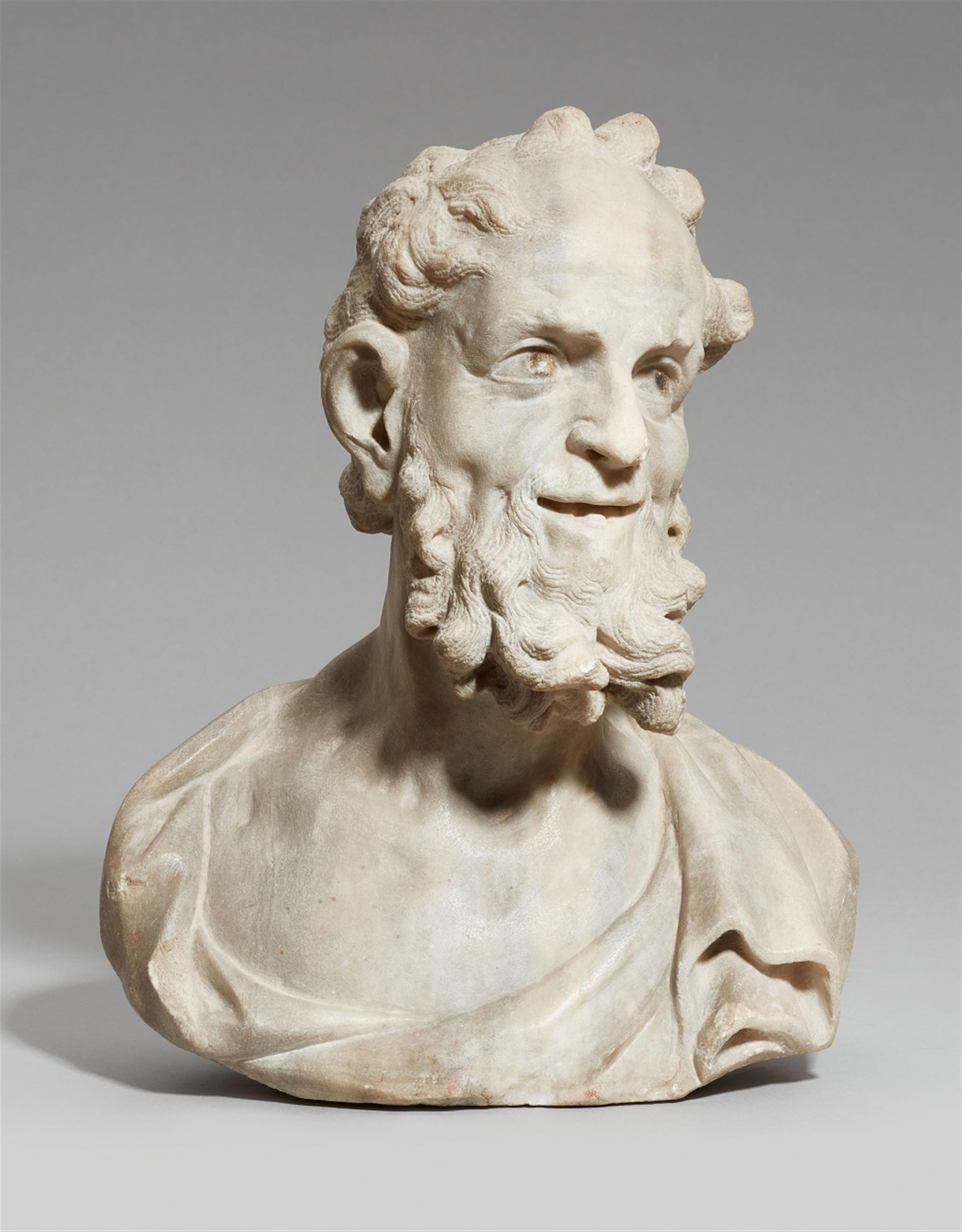 A marble bust of an old man - image-1