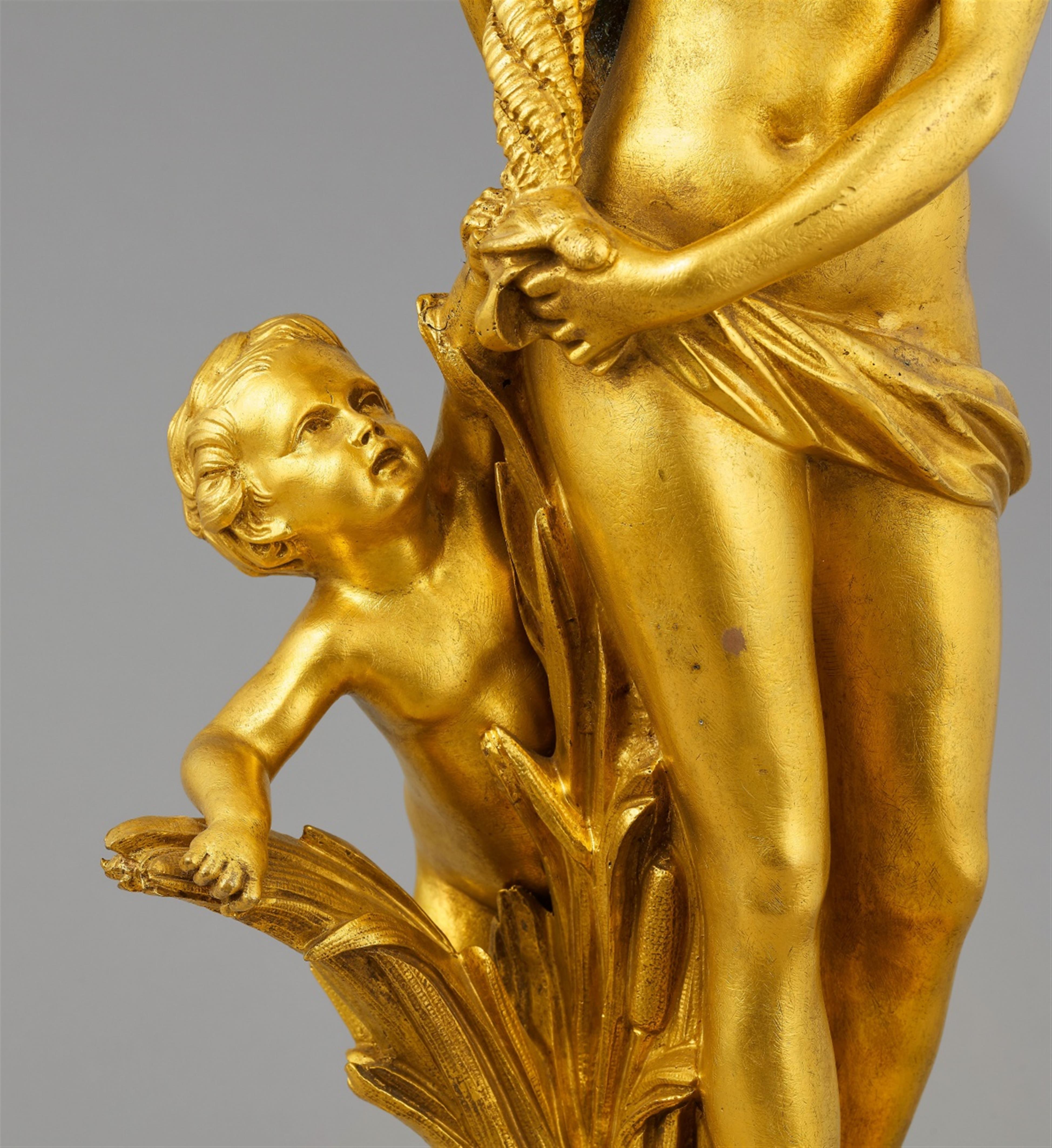 A pair of Neoclassical ormolu girandoles with nymphs and maenads - image-5