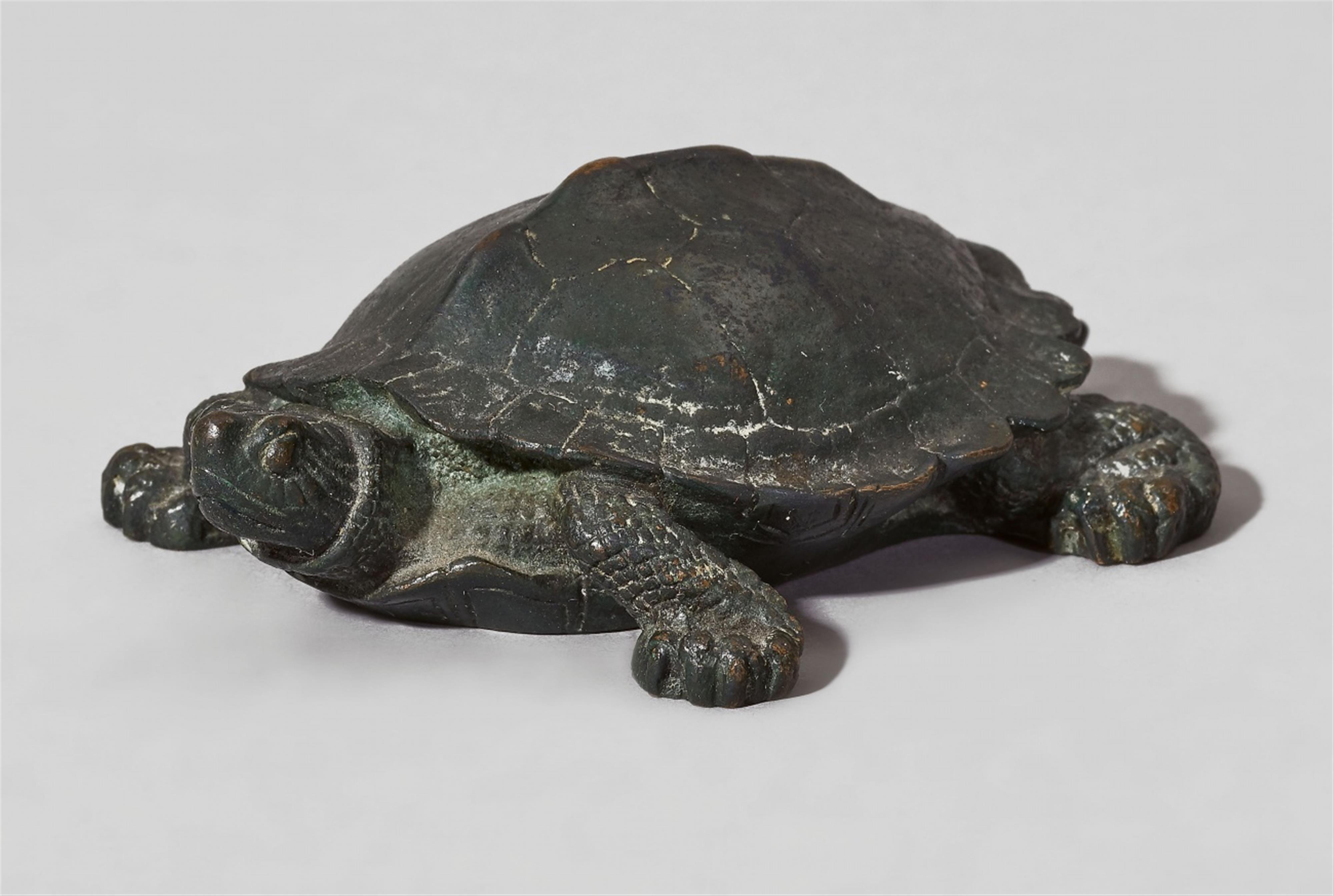 A bronze model of a tortoise - image-1