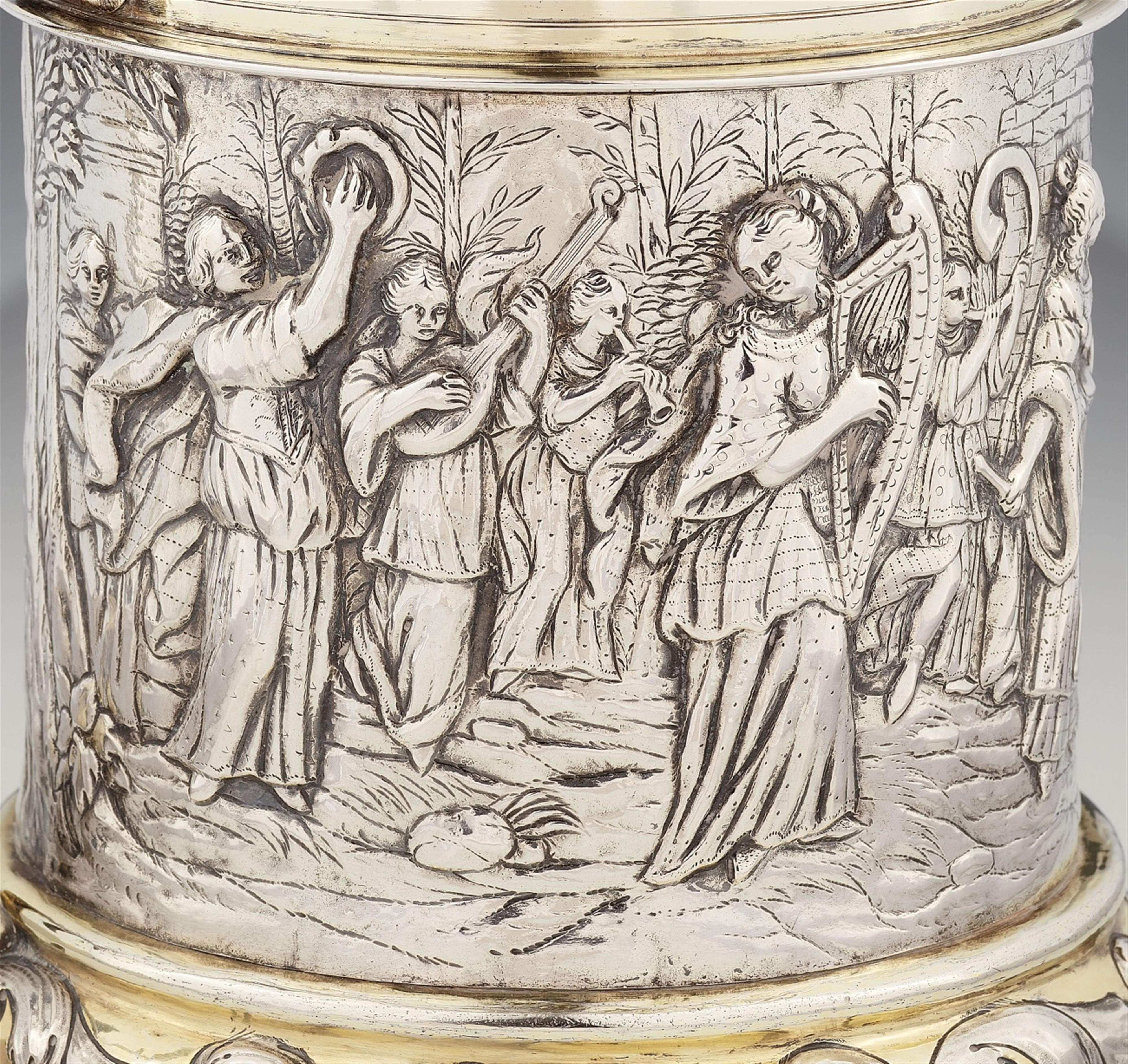 An Augsburg Baroque silver tankard - image-2