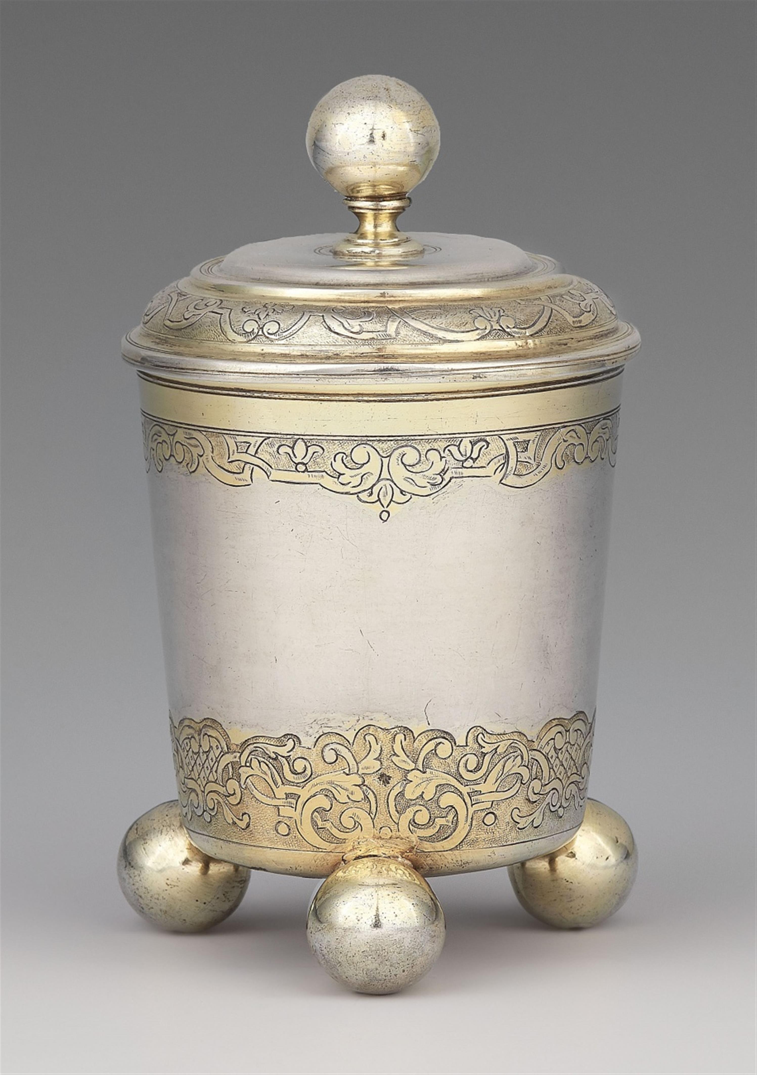 An Augsburg Règence silver beaker - image-1