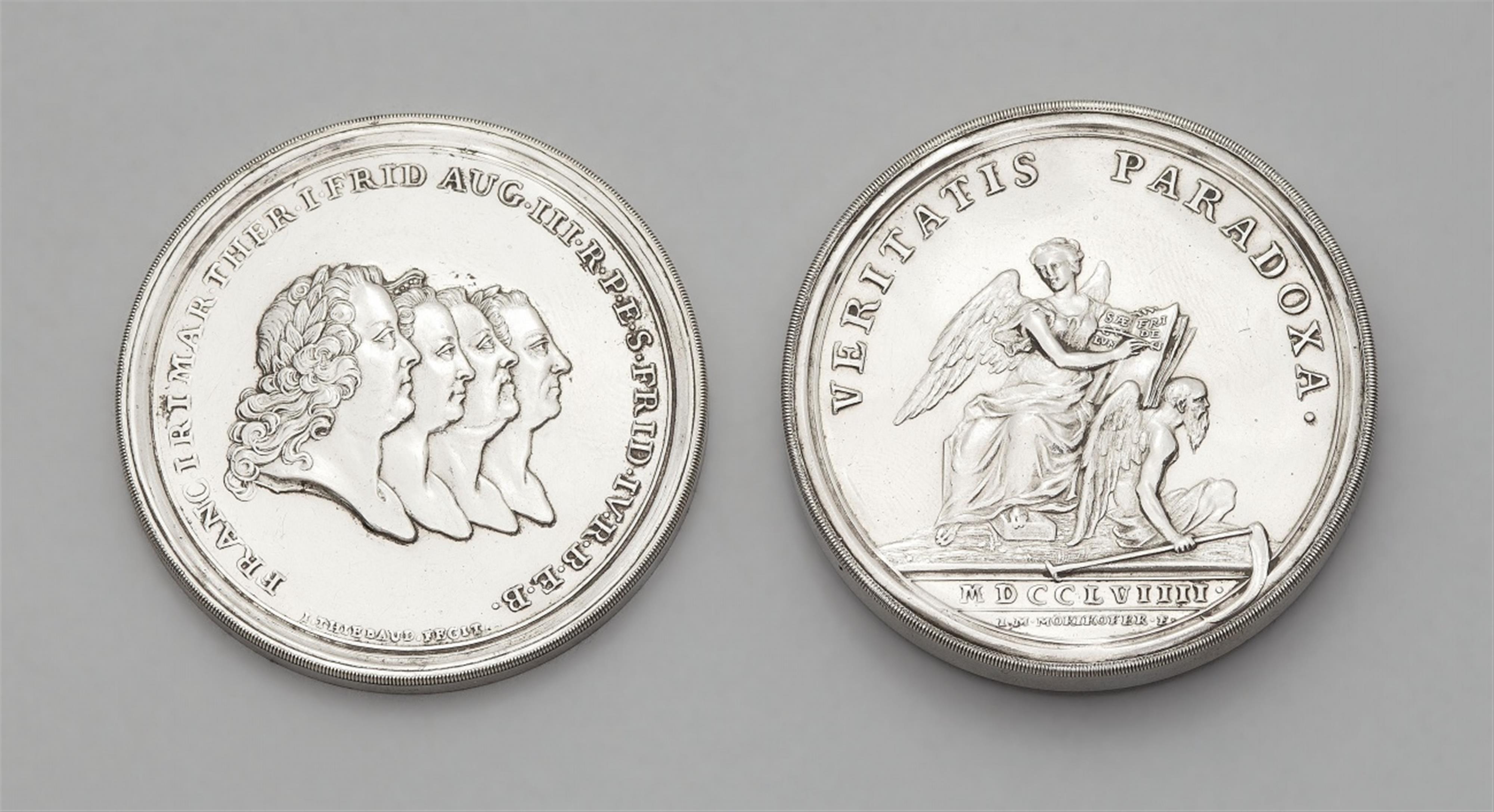 A silver medallion commemorating the Peace of Hubertusburg - image-2