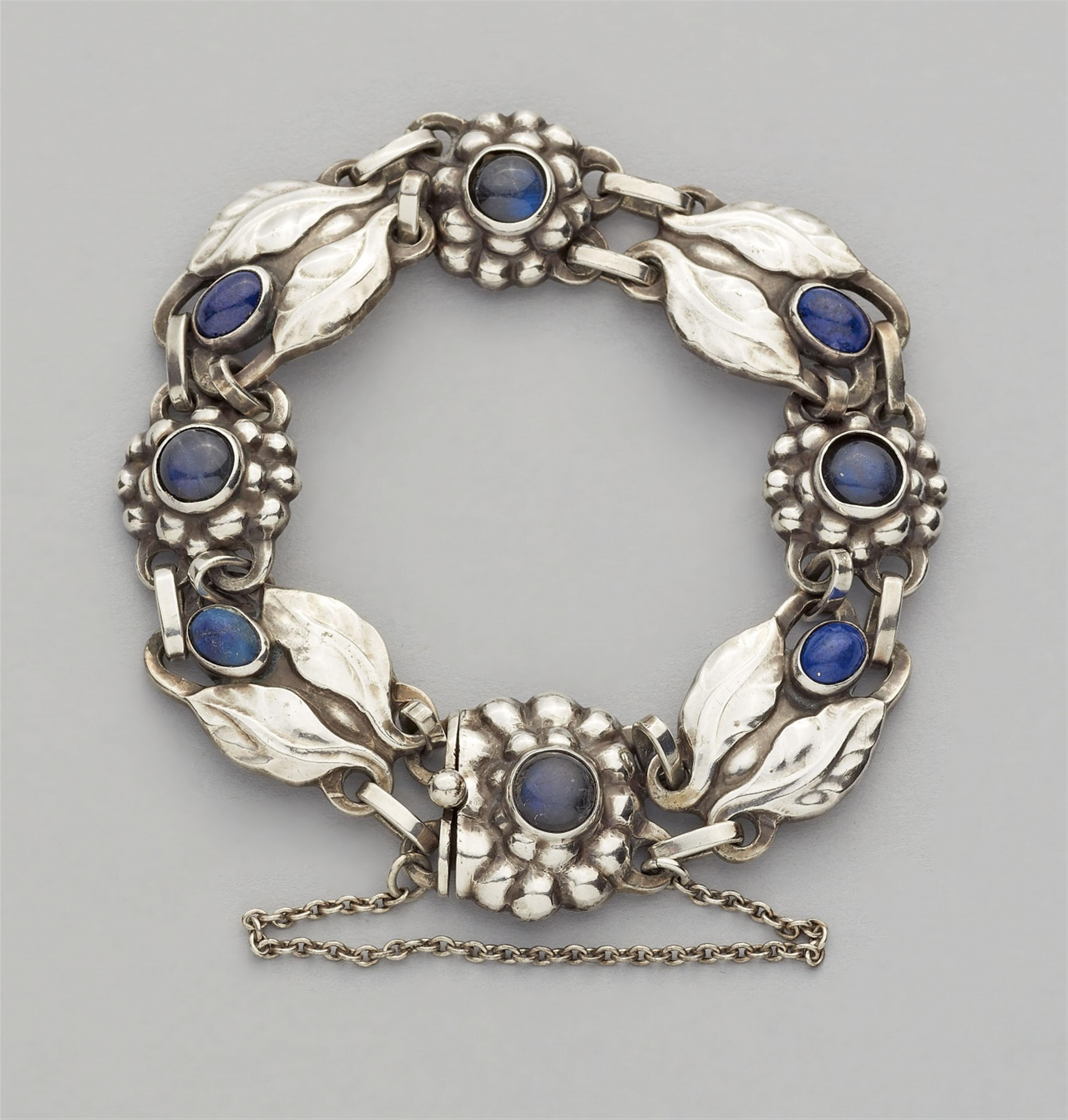 A Jugendstil silver bracelet by Georg Jensen, model no. 3 - image-1