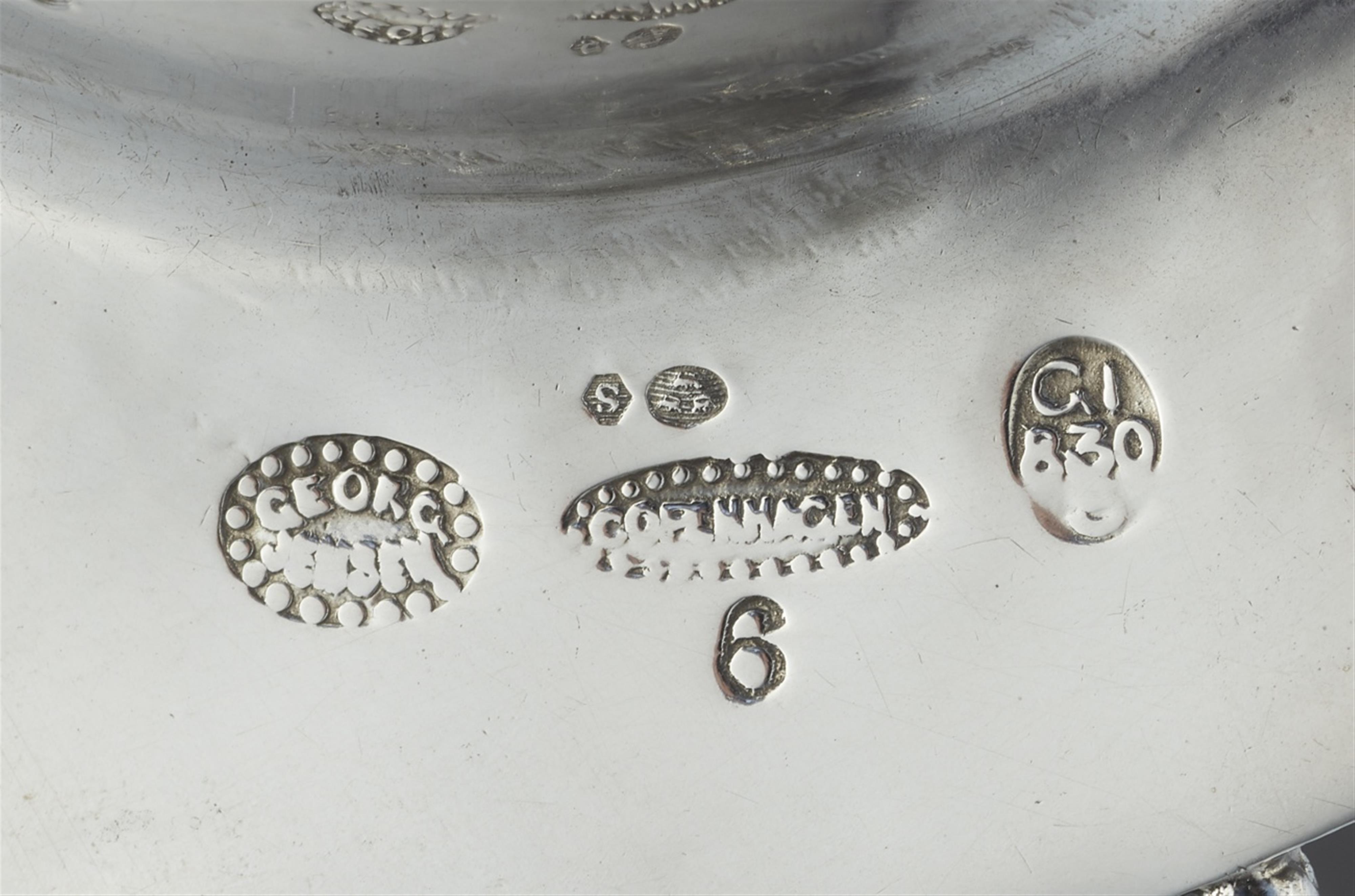 A silver tea strainer by Georg Jensen, model no. 6 - image-2