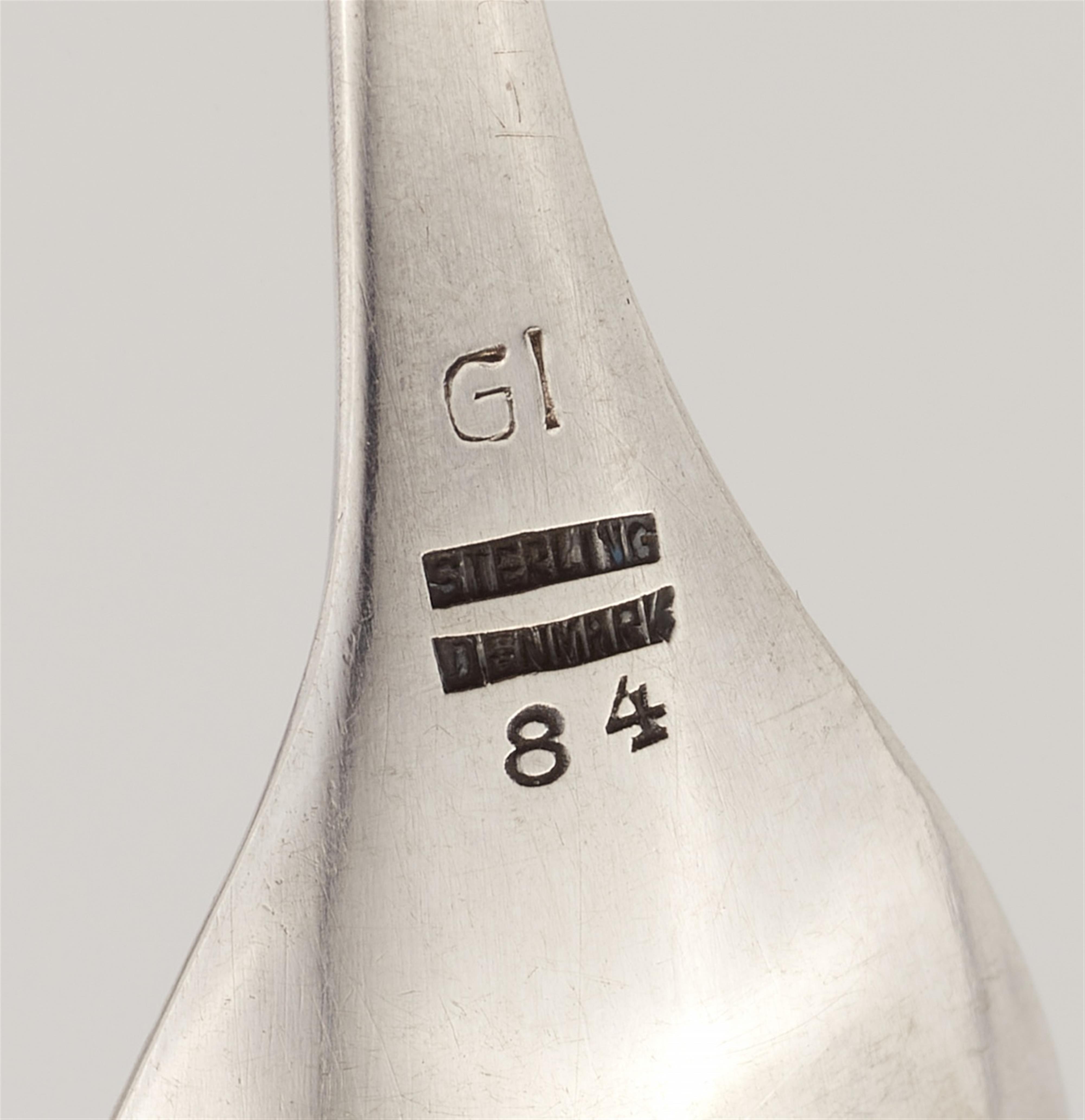 Six silver mocha spoons, model no. 84 - image-2