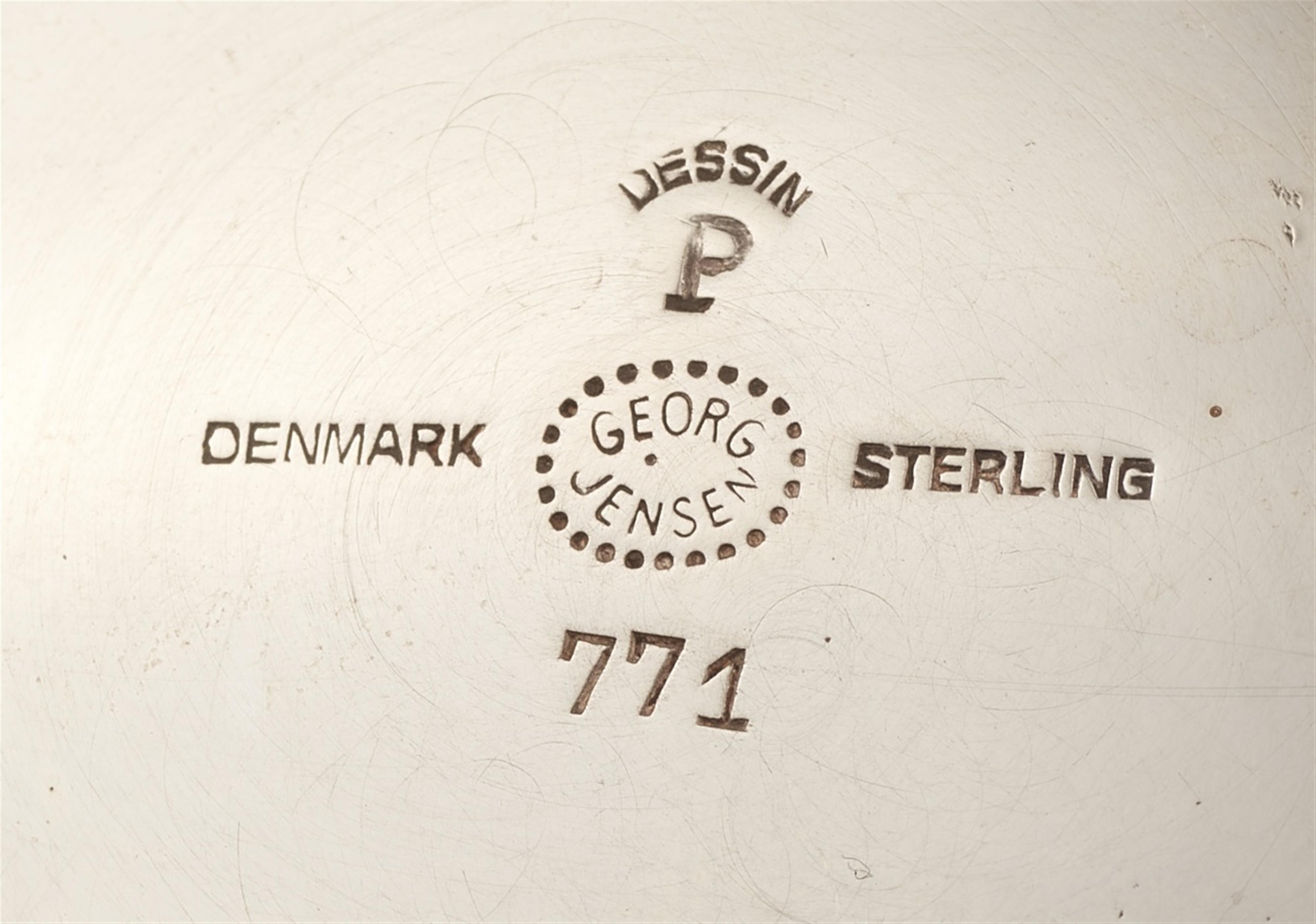 A silver cream set by Georg Jensen, model no. 771 - image-2
