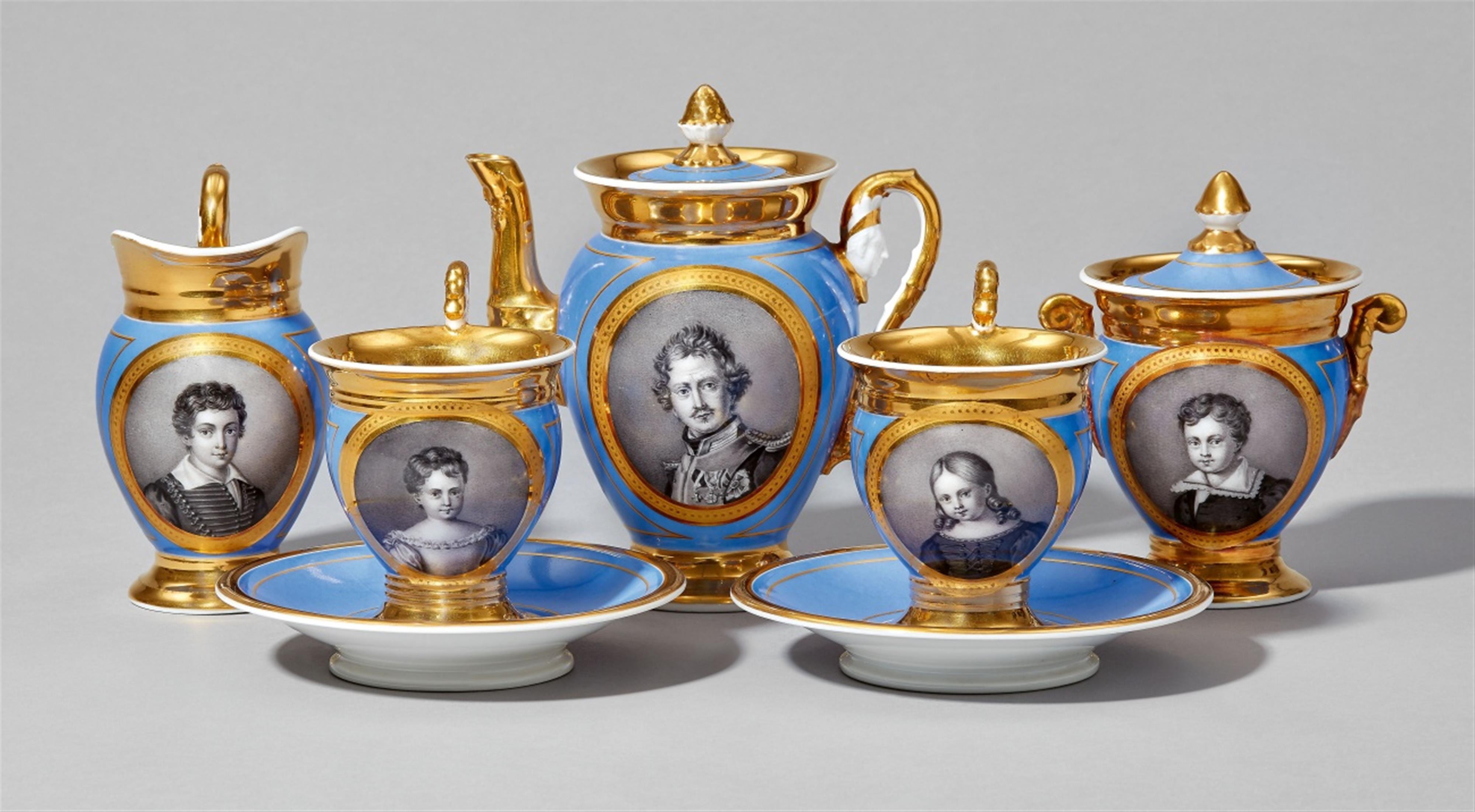 Service mit Porträts von König Ludwig I. von Bayern und seiner Familie - image-1