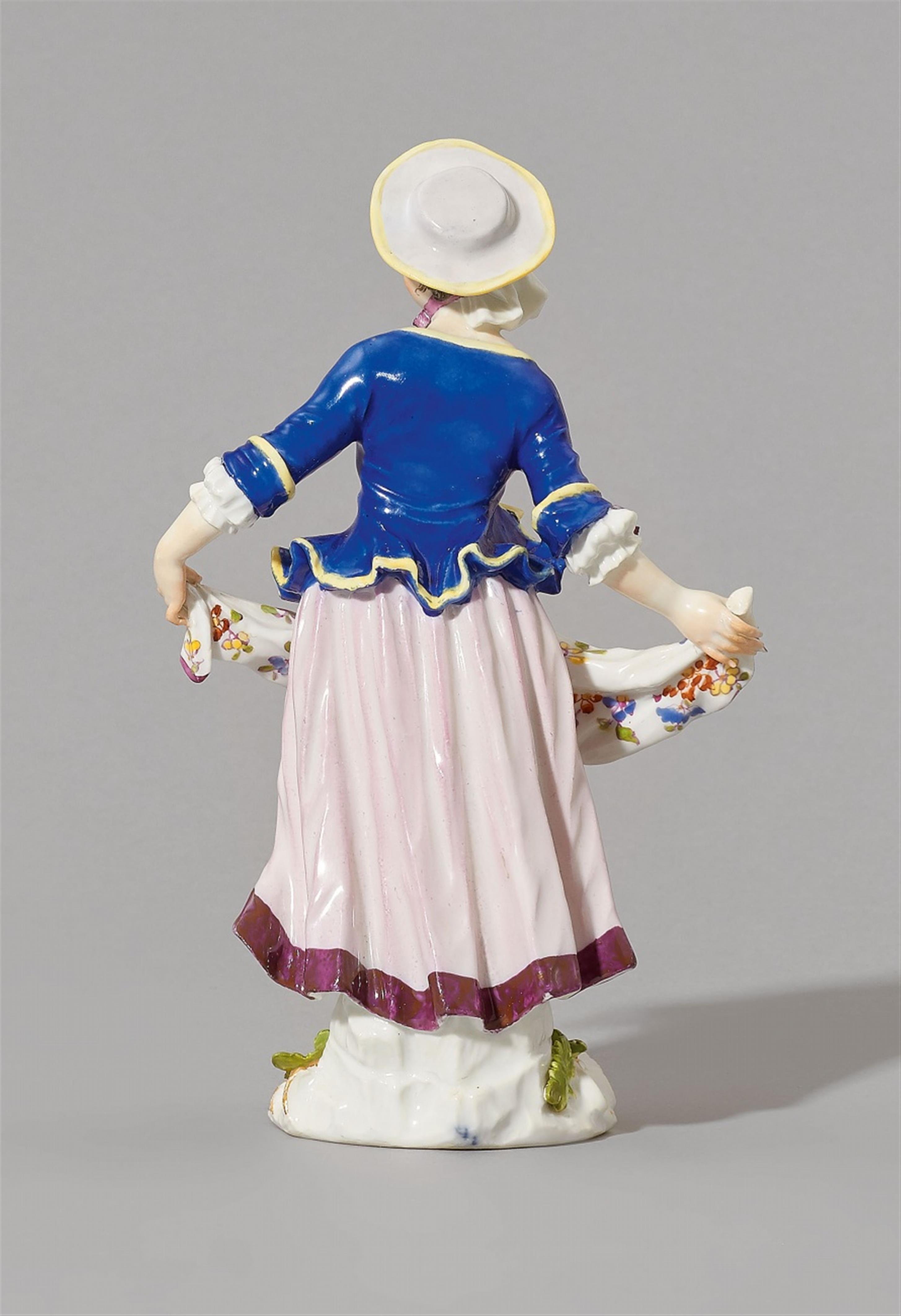 A rare Meissen porcelain figure of a dancing Tyrolean lady - image-2