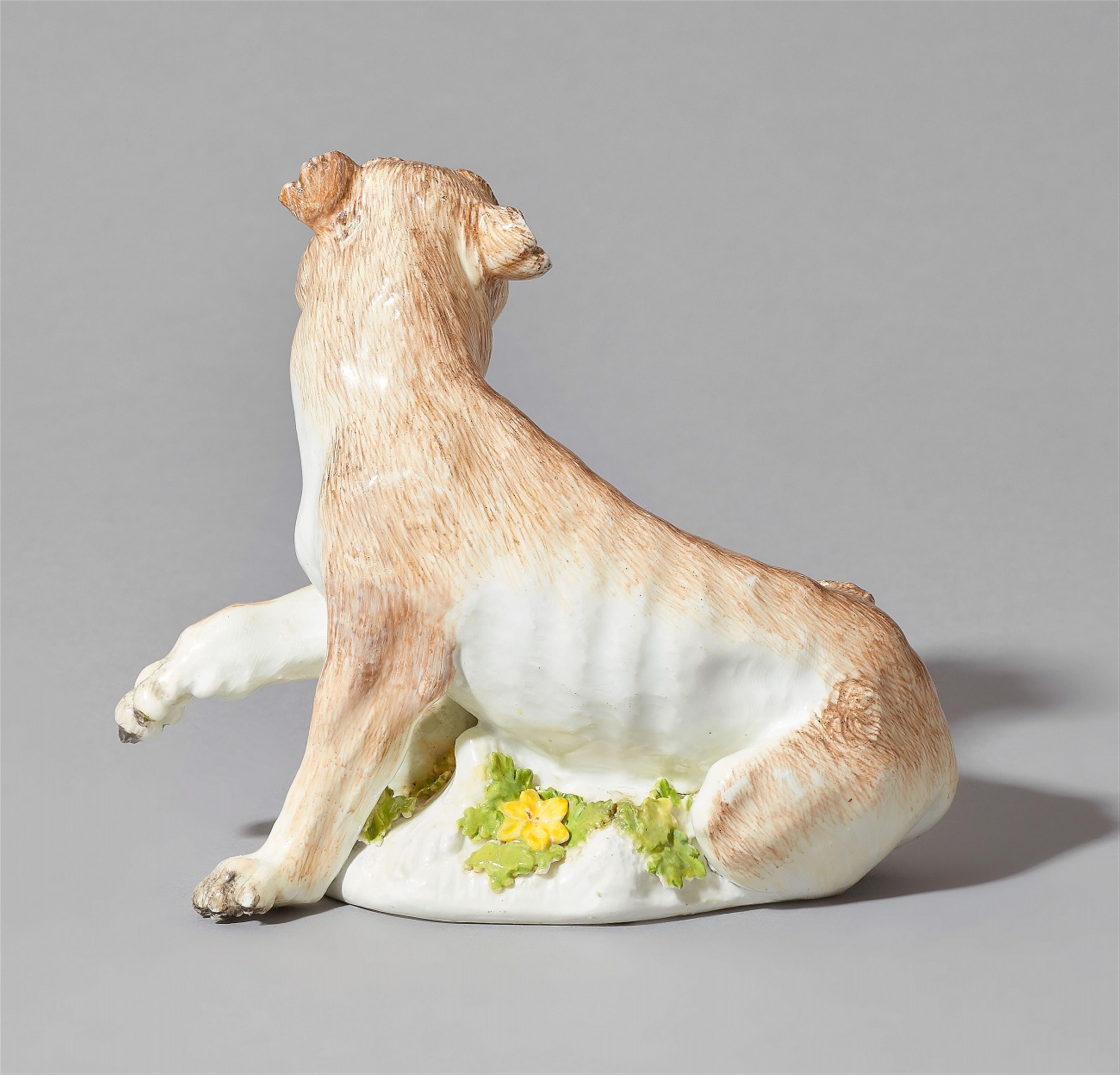 A rare Meissen porcelain model of a lioness and cub - image-2