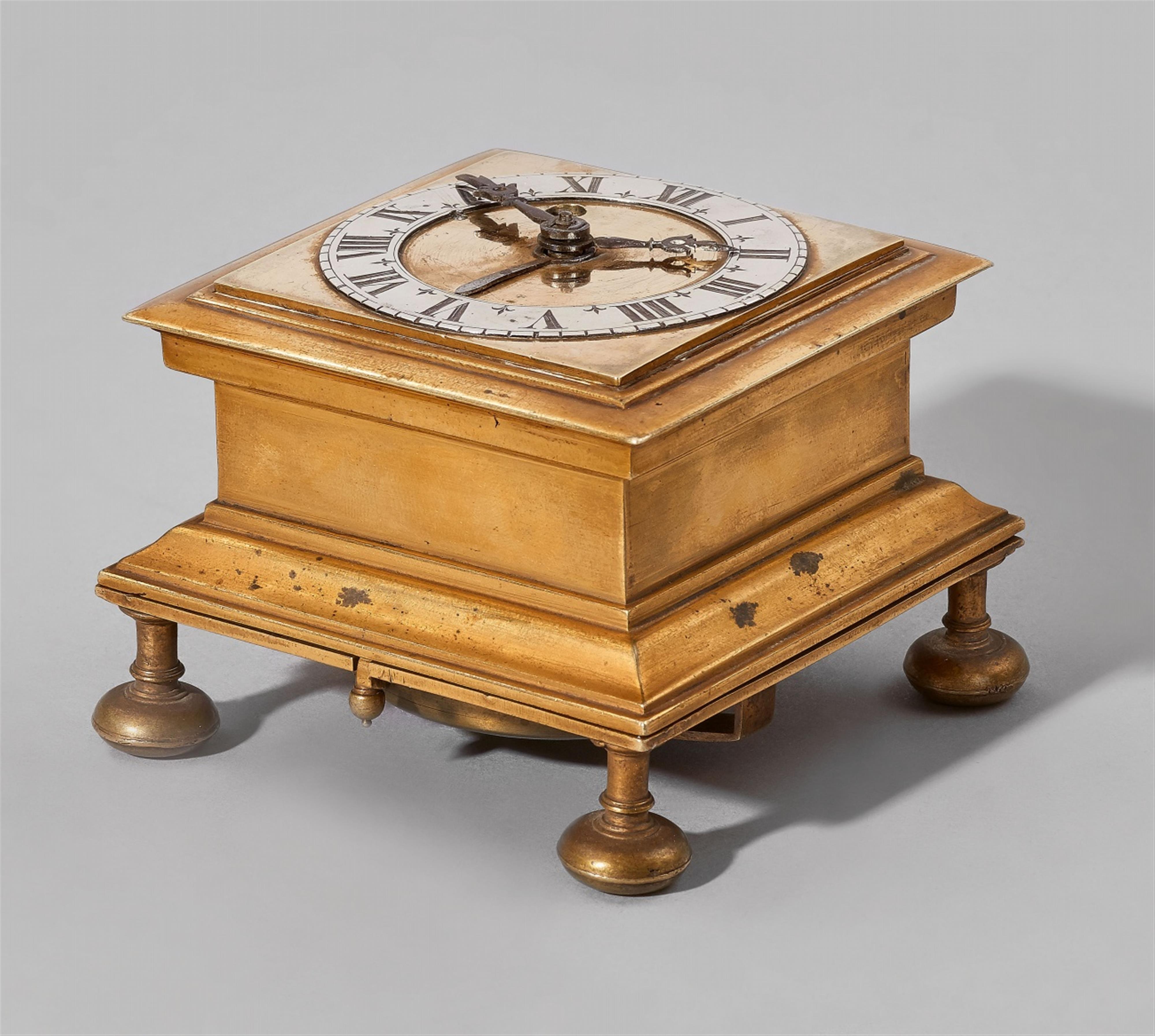 A small rare Bremen table clock - image-1