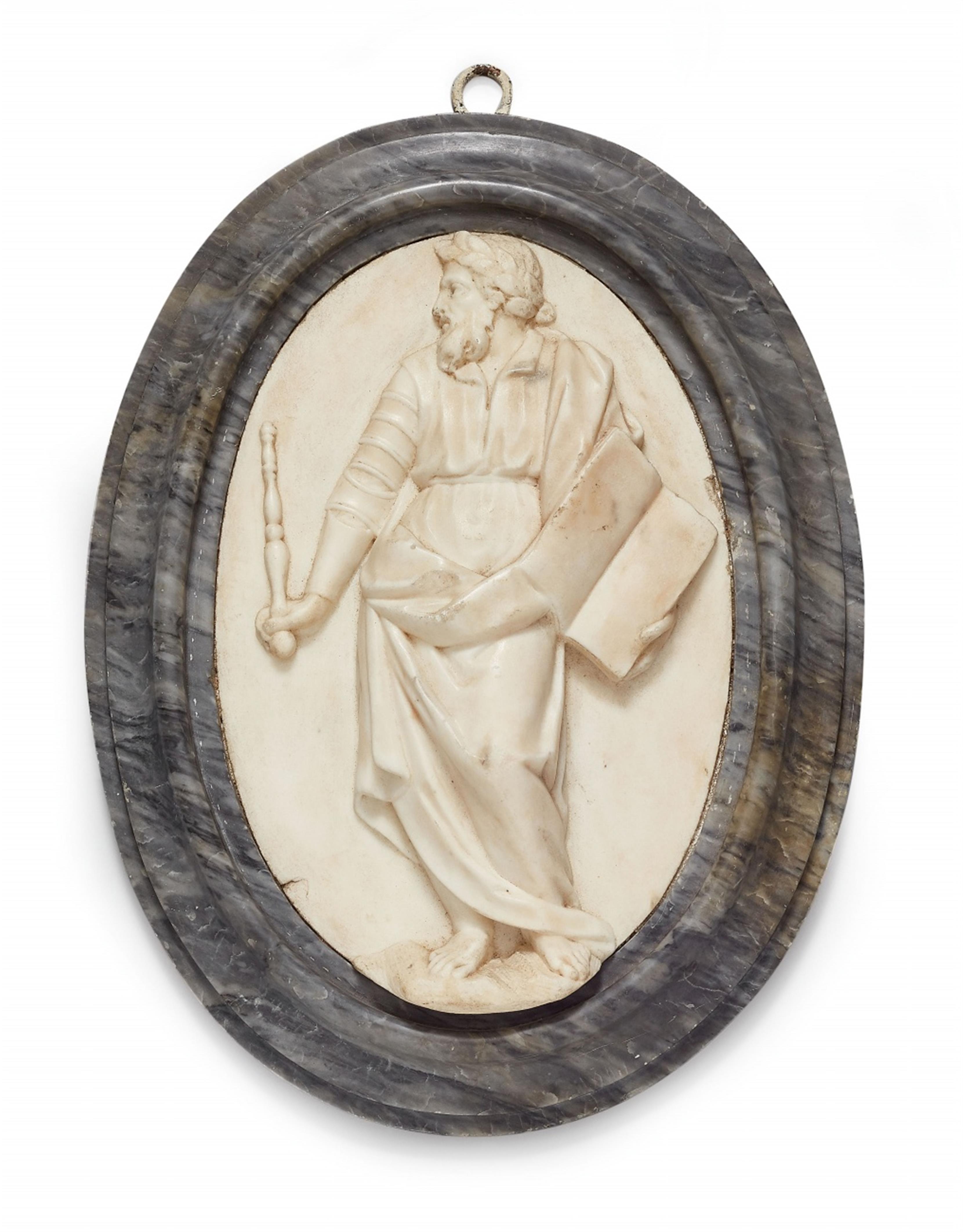 Paar Reliefplaketten mit allegorischen Figuren - image-2