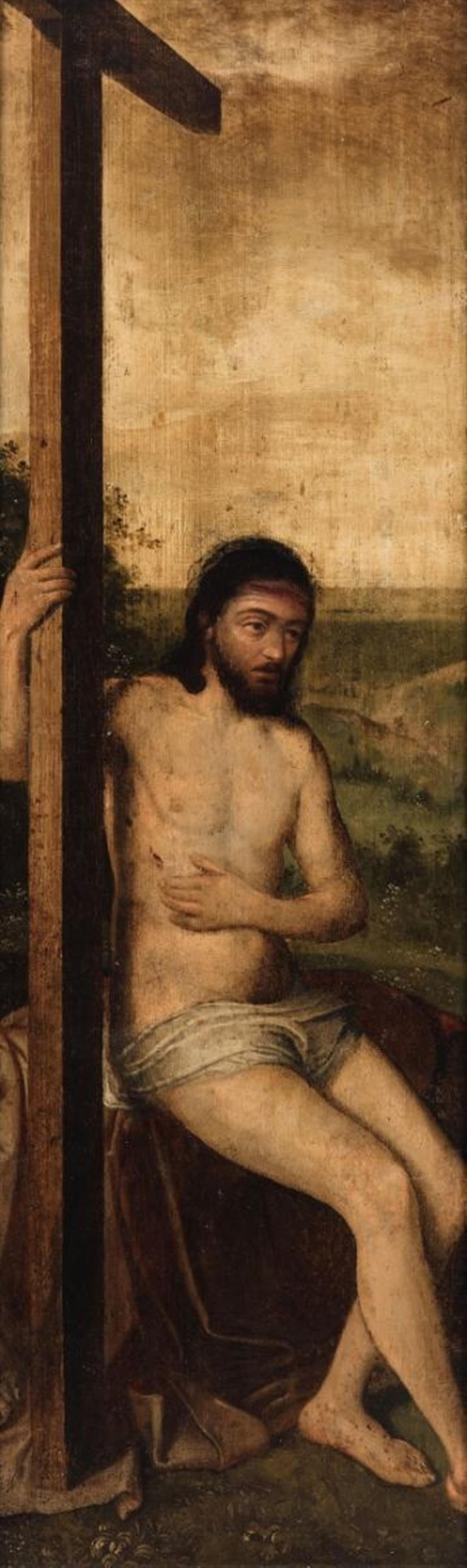 Netherlandish School 16th century - Altarpiece with the Crucifixion - image-2