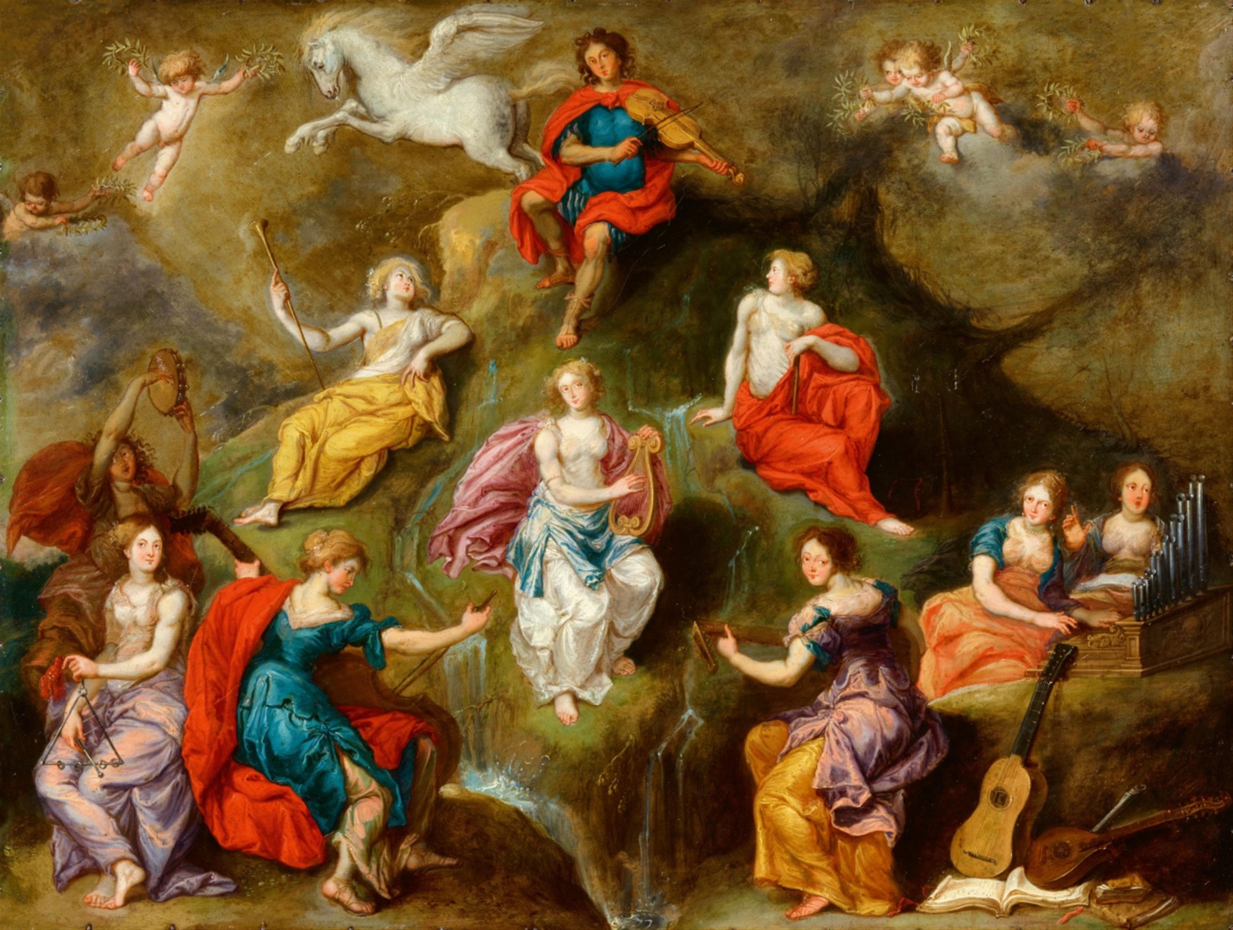 Simon de Vos - Apollo and the Nine Muses - image-1