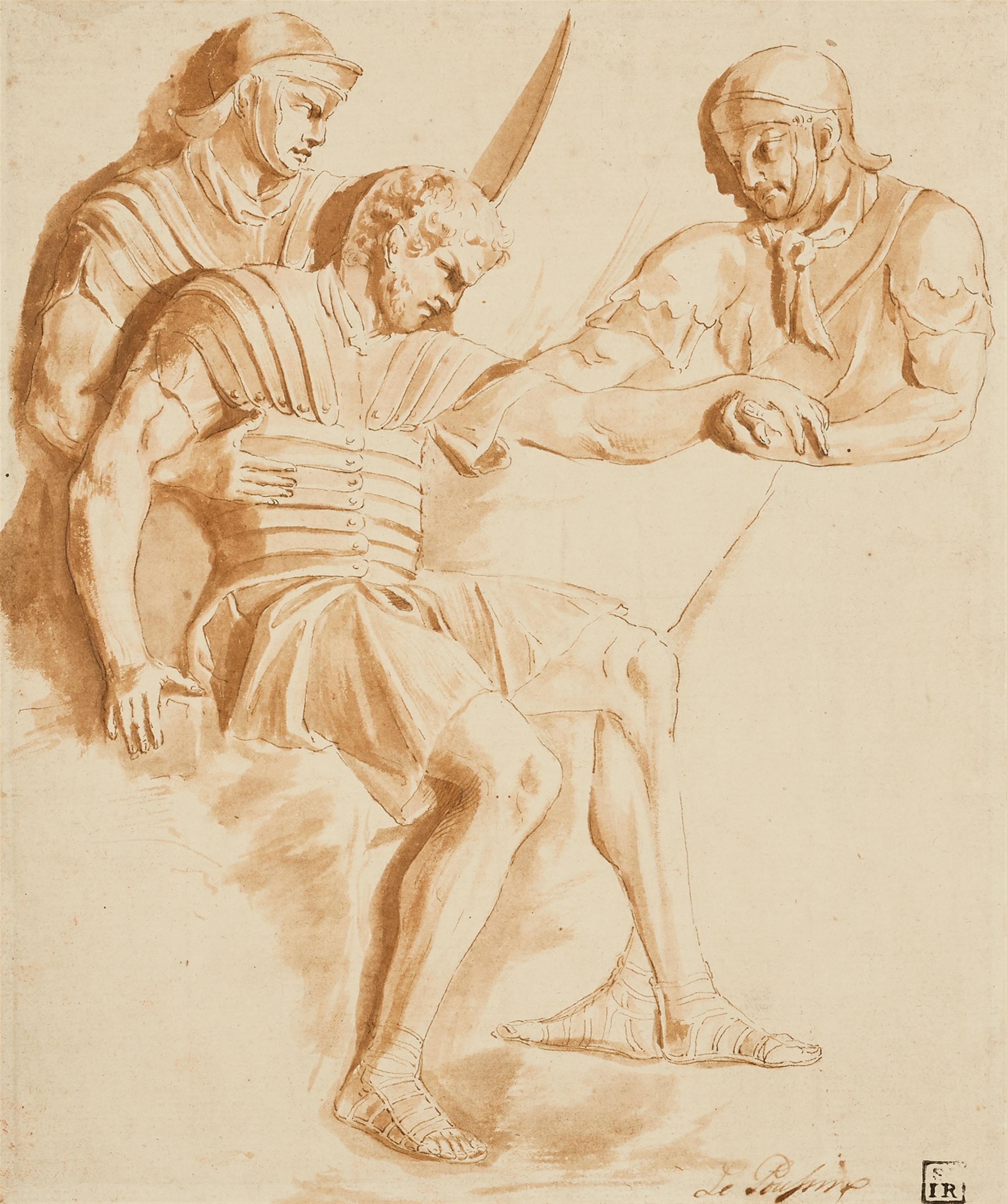 Nicolas Poussin - Wounded Soldier - A Motif from Trajan´s Column - image-1