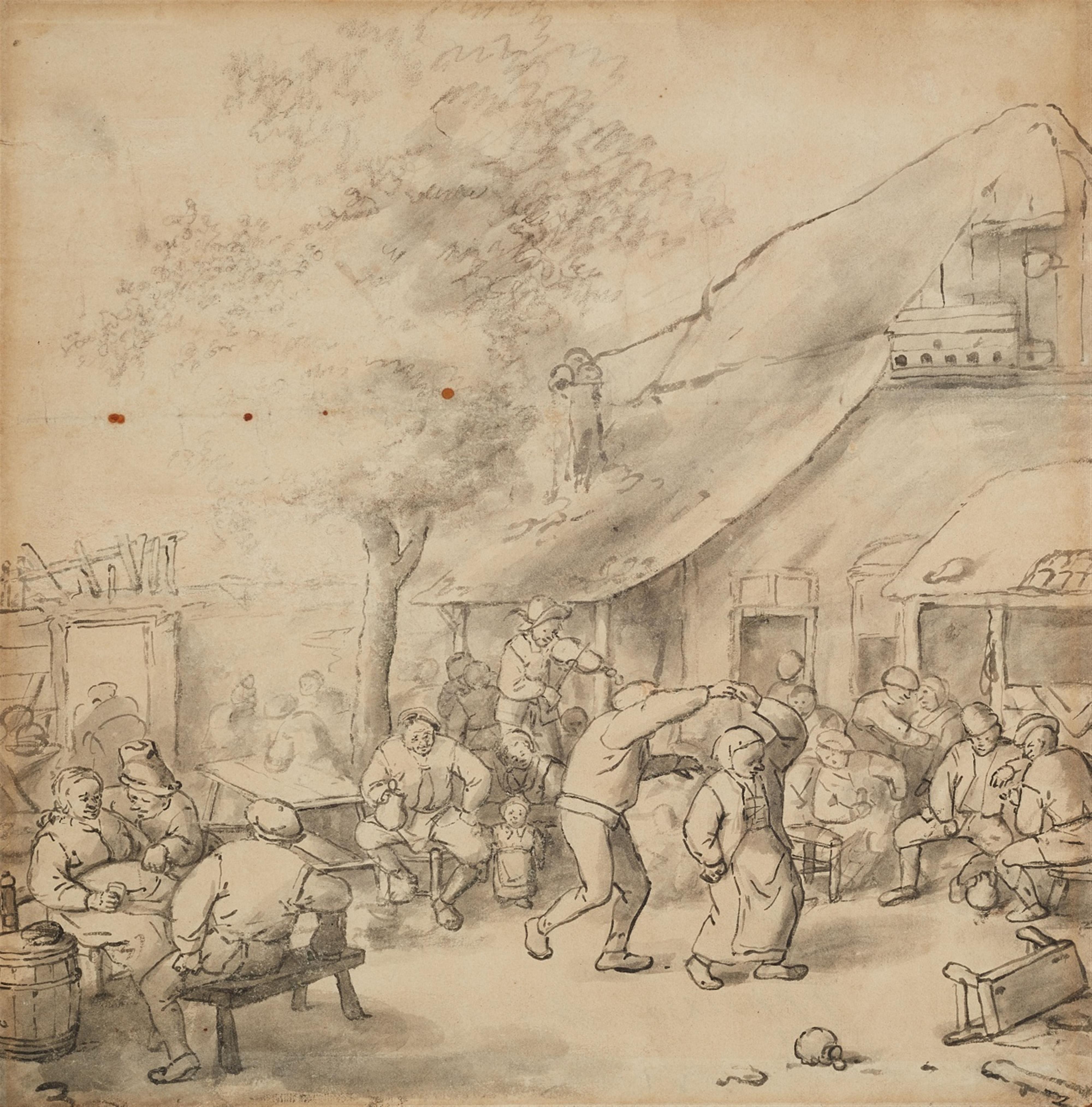 Jan de Groot - Peasants Dancing by a Tavern - image-1