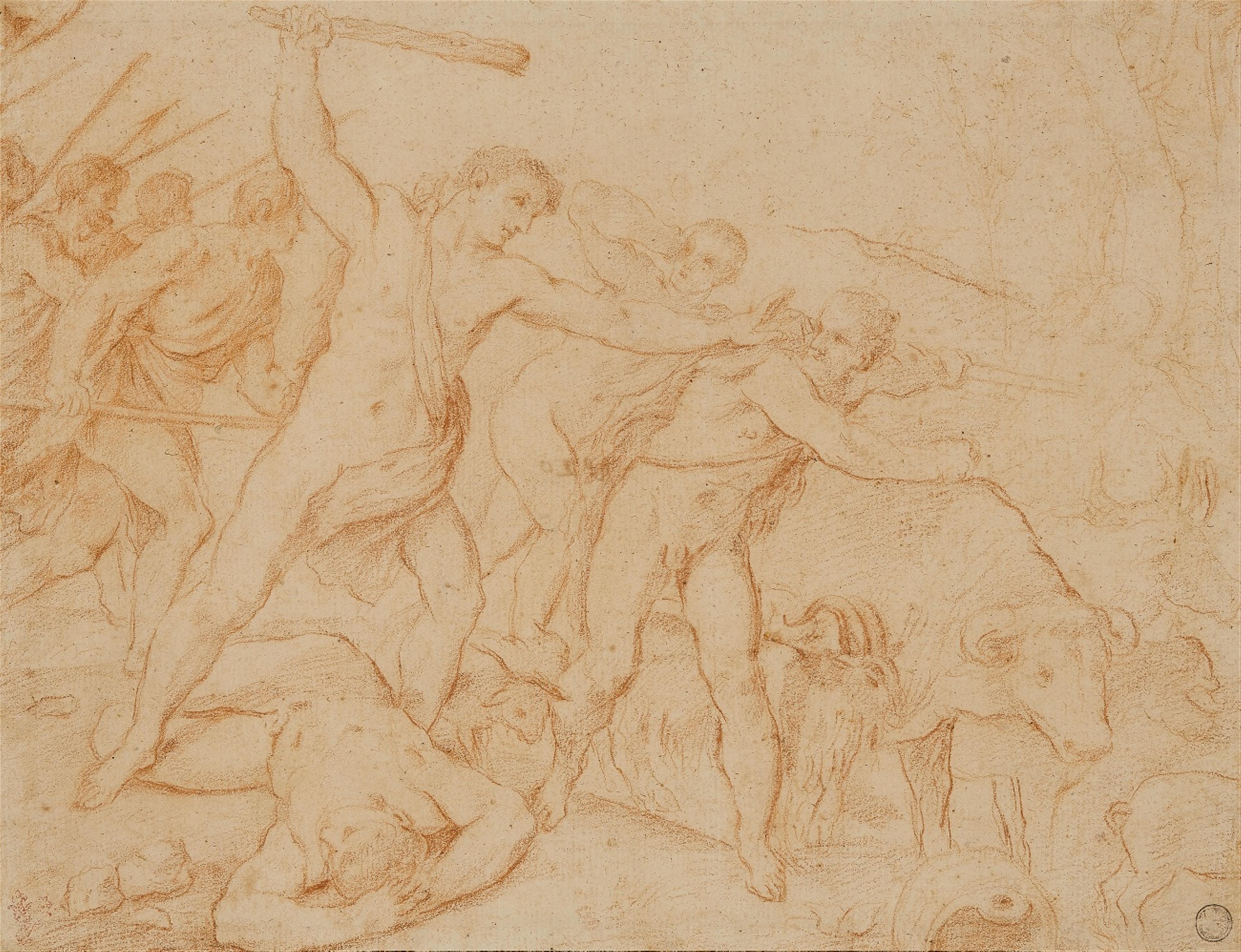 Giuseppe Maria Crespi, Umkreis - Romulus und Remus treiben die Viehdiebe in die Flucht - image-1