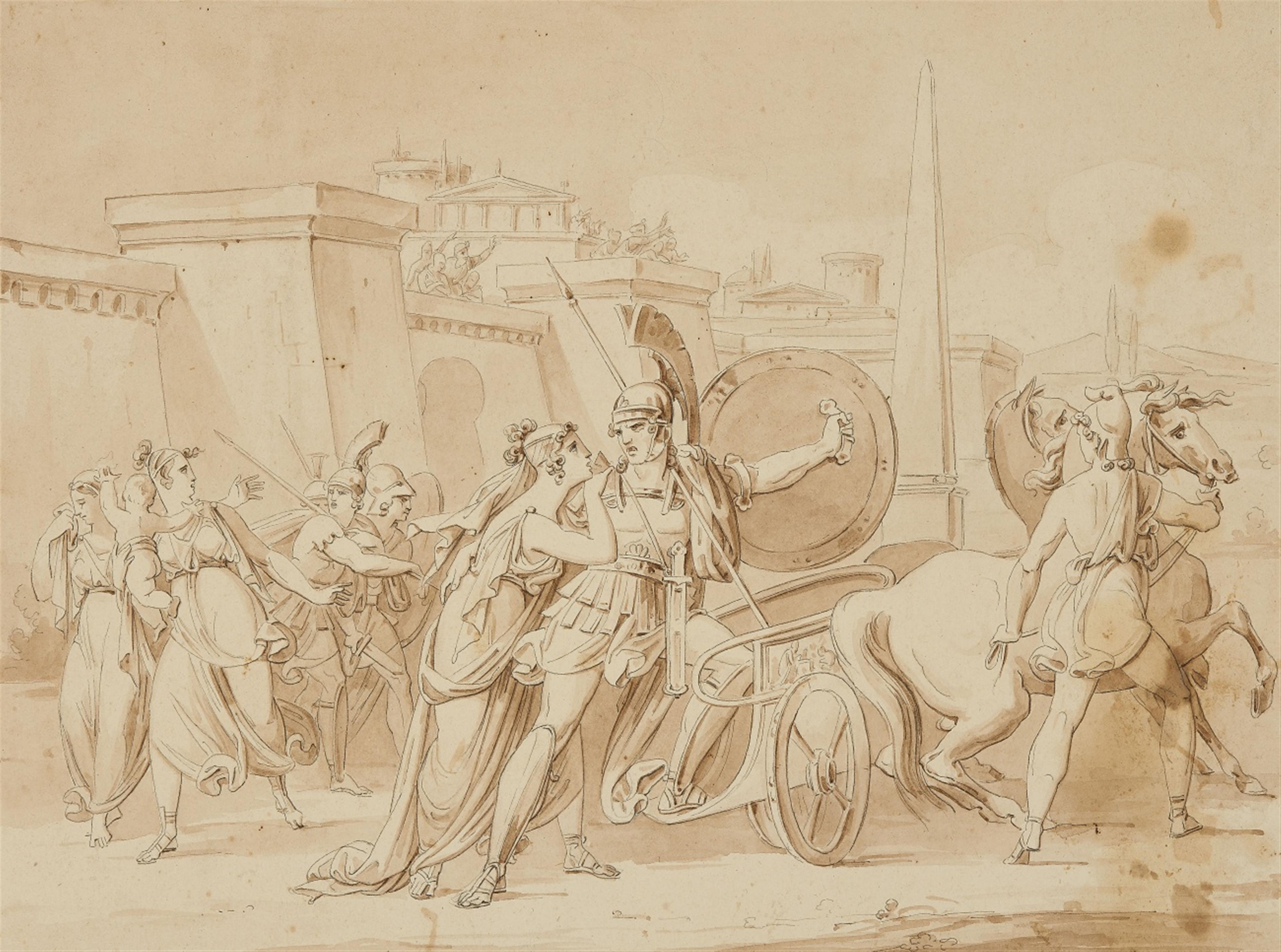 Italienischer Meister um 1800 - Hektors Abschied von Andromeda - image-1