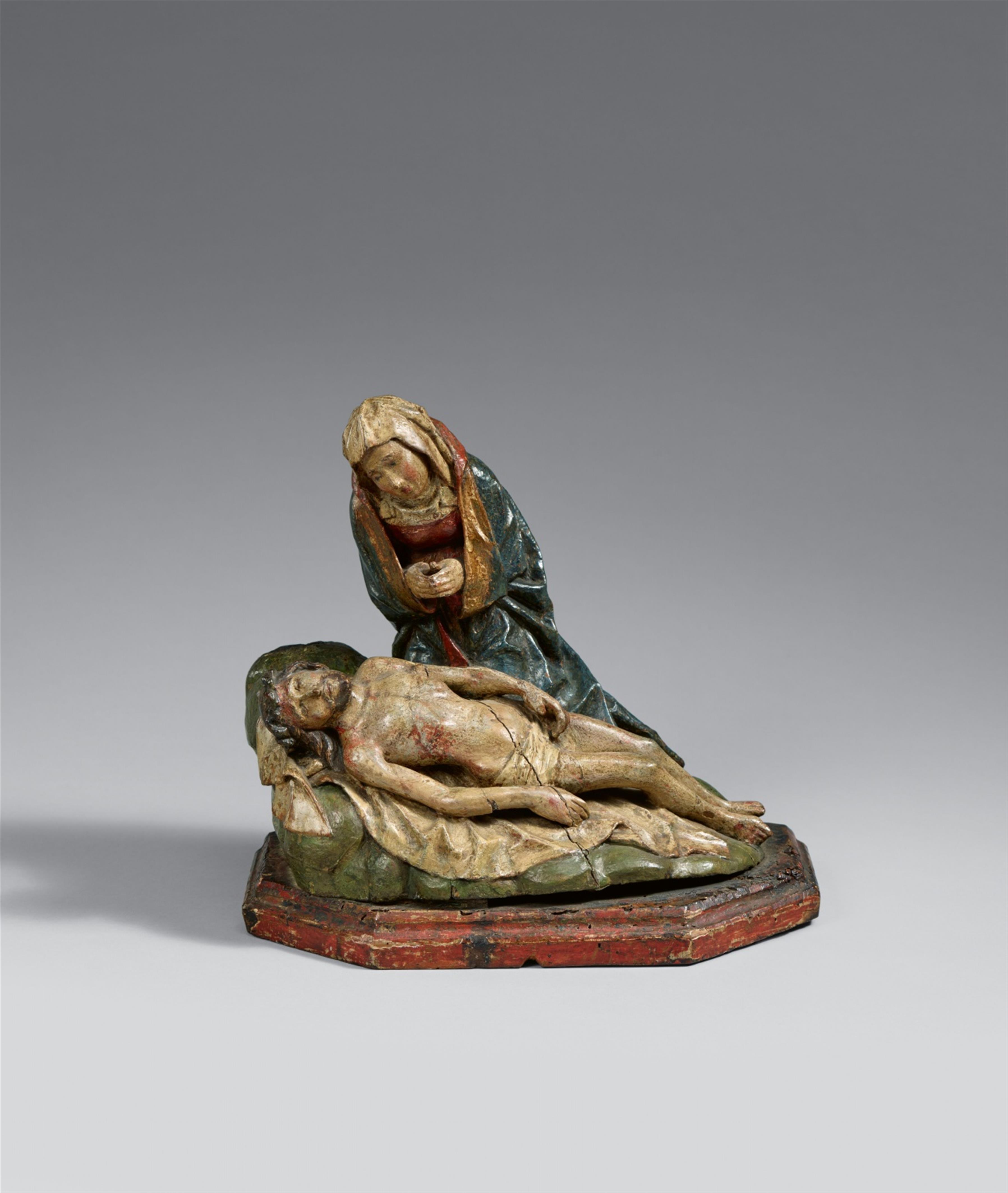 Cologne around 1480/1490 - A Cologne carved wooden pietà group, around 1480/1490 - image-1