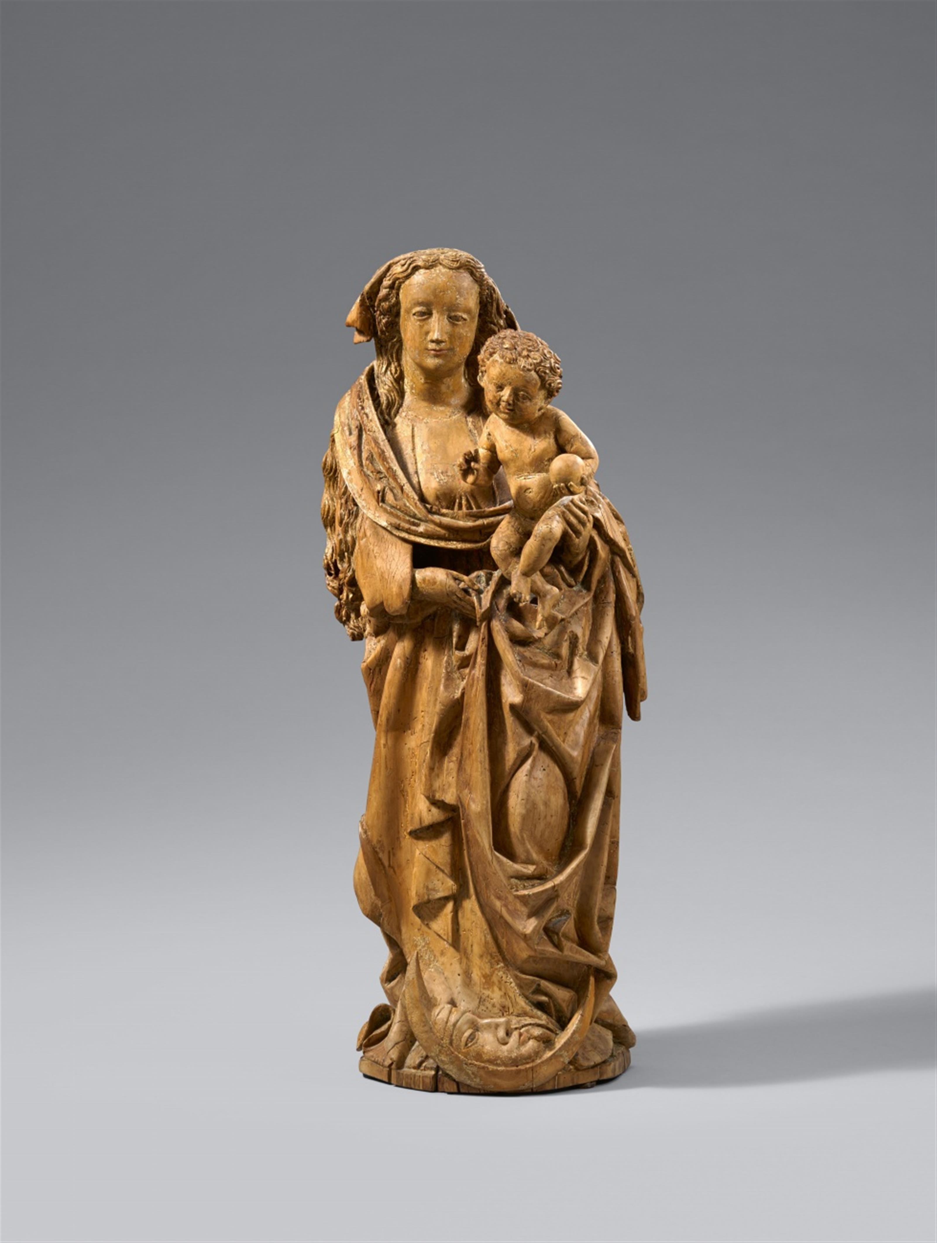 Franconia around 1490/1500 - A Franconian carved limewood figure of the Virgin and Child, circa 1490/1500 - image-1