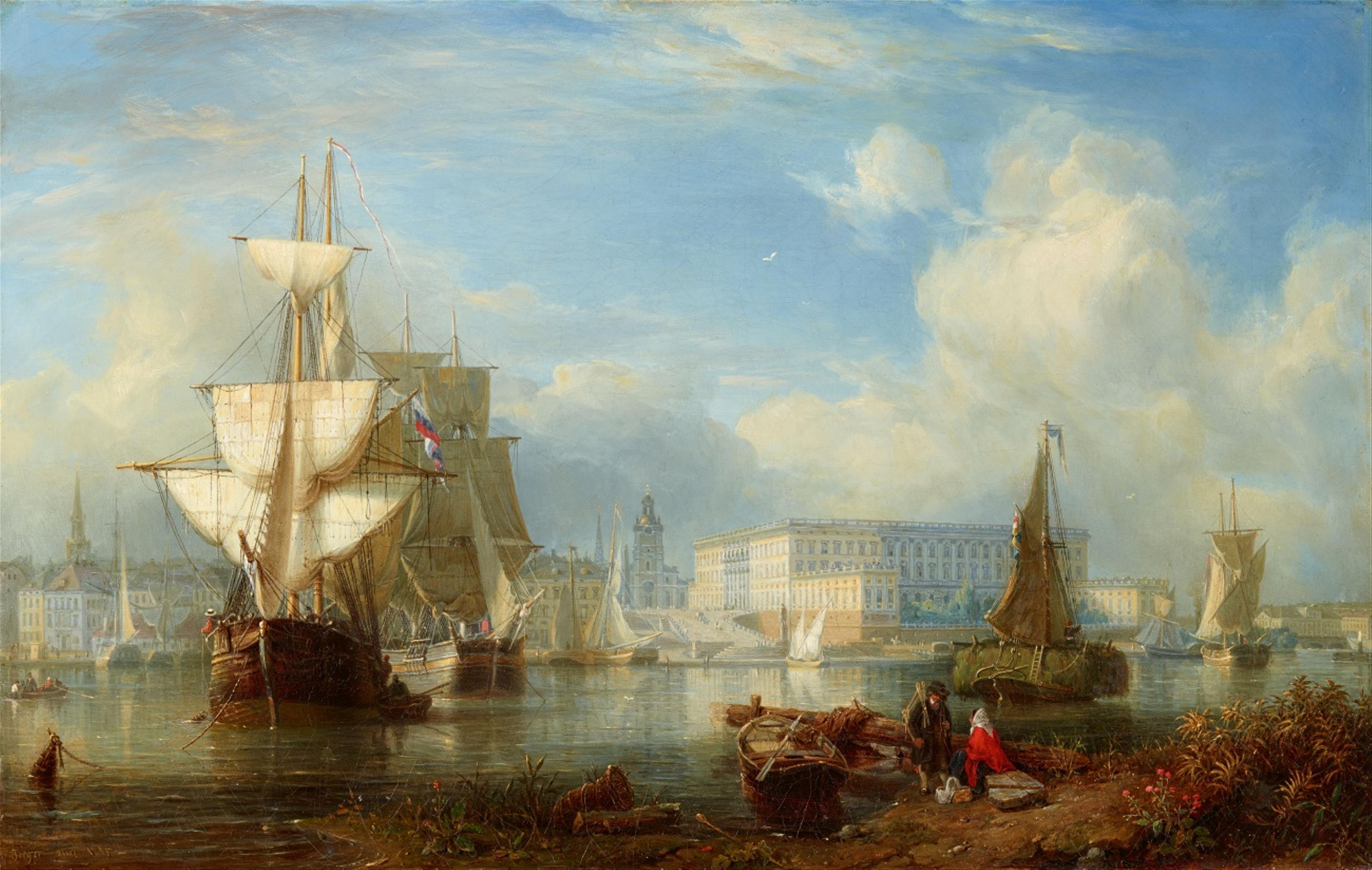 Johann Kristian Berger - View of the Royal Palace in Stockholm - image-1